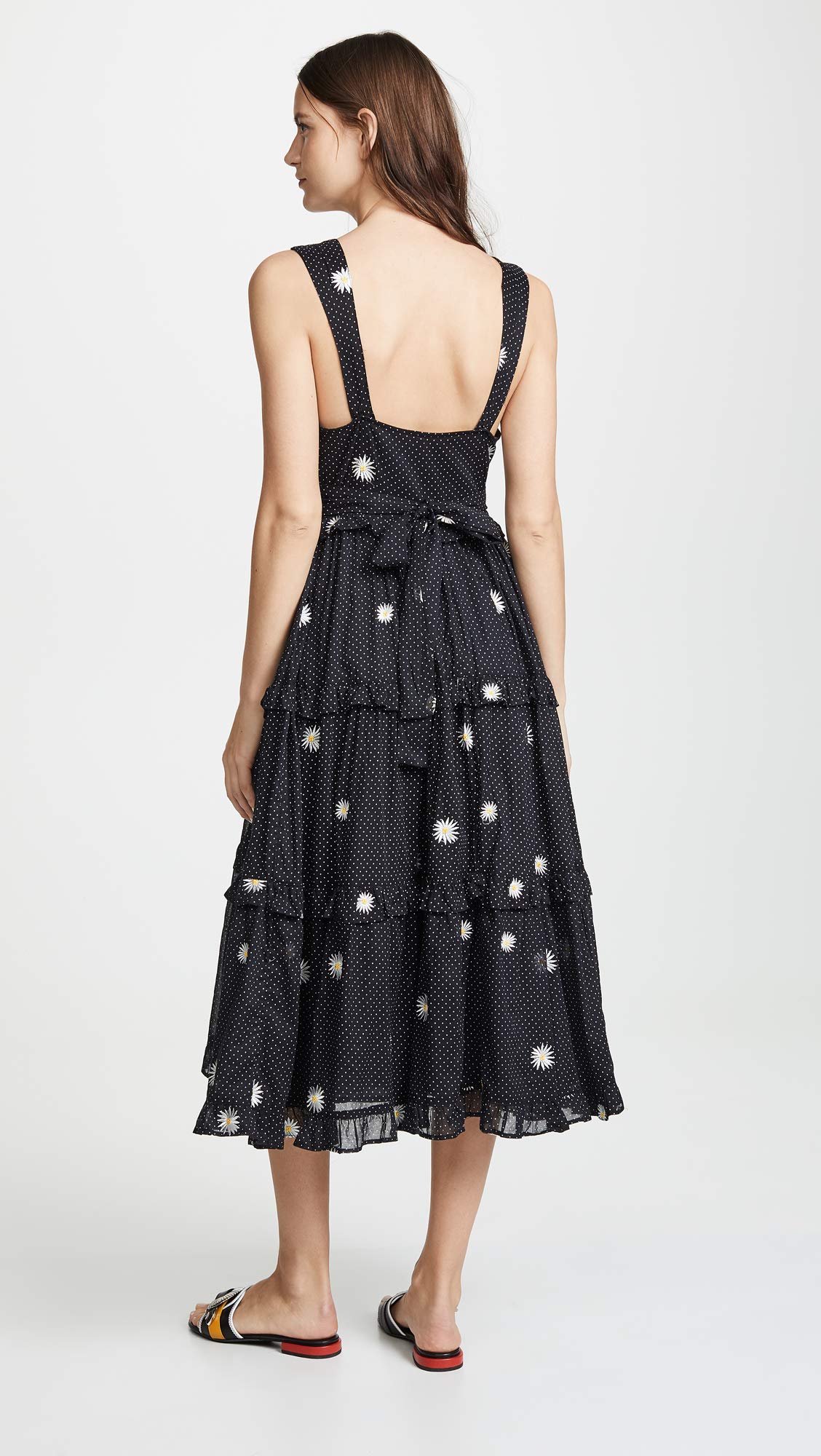 Free People Women's Daisy Chain Midi Dress - Floral Print Bohemian Summer Dress for Beach, Vacation & Casual Wear