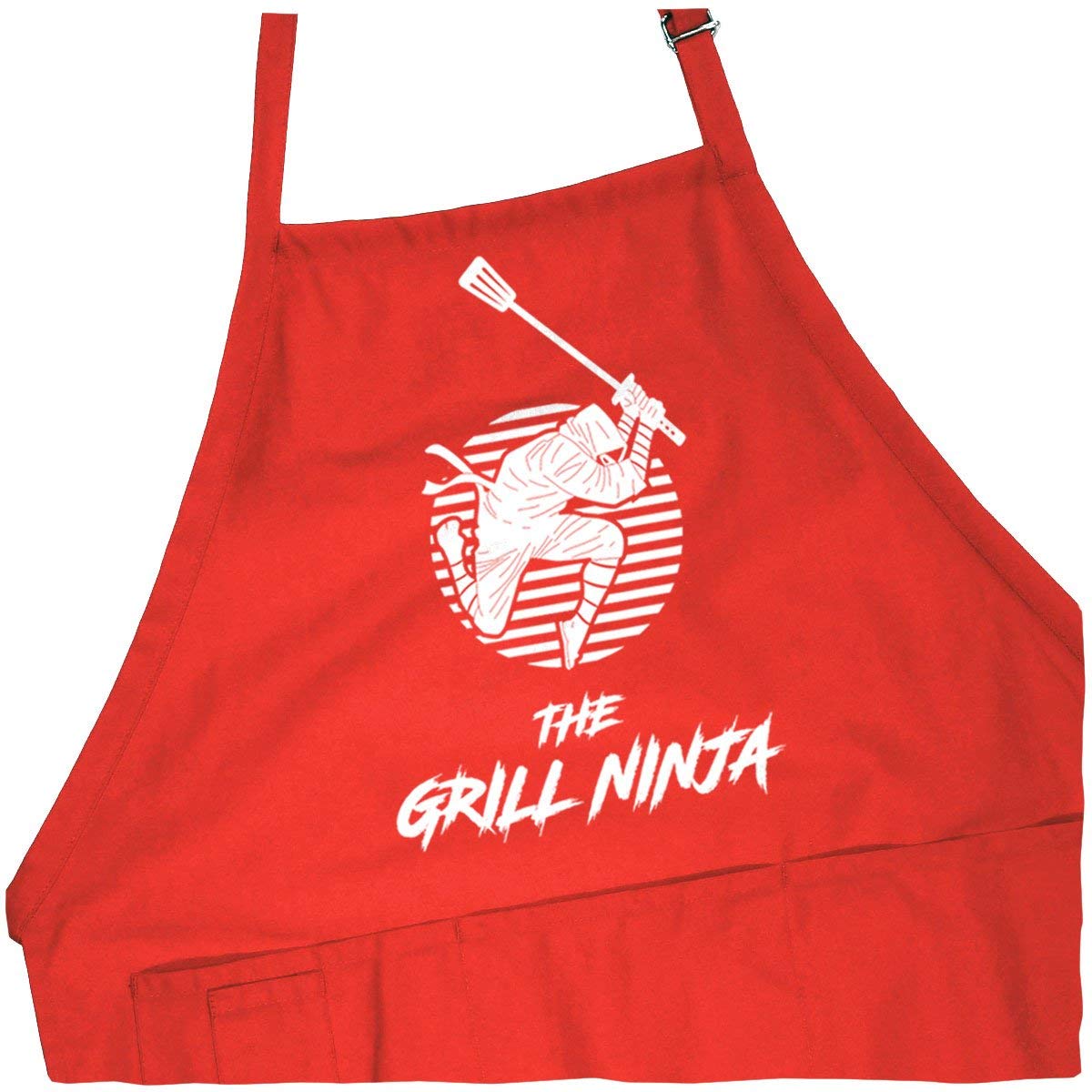 Grill Ninja BBQ Apron for Men & Women - Adjustable One Size Fits All - Heat Resistant Cooking Apron for Grilling, Smoking, Outdoor Cooking & Kitchen Use