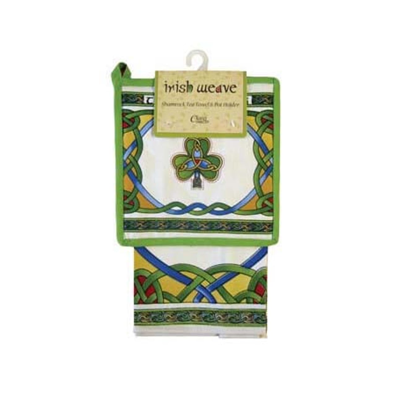 Irish Weave Tea Towel and Pot Holder Set - Premium Cotton Kitchen Towels for Drying Dishes, Cleaning & Cooking - Perfect for Home, Restaurant & Gift Use