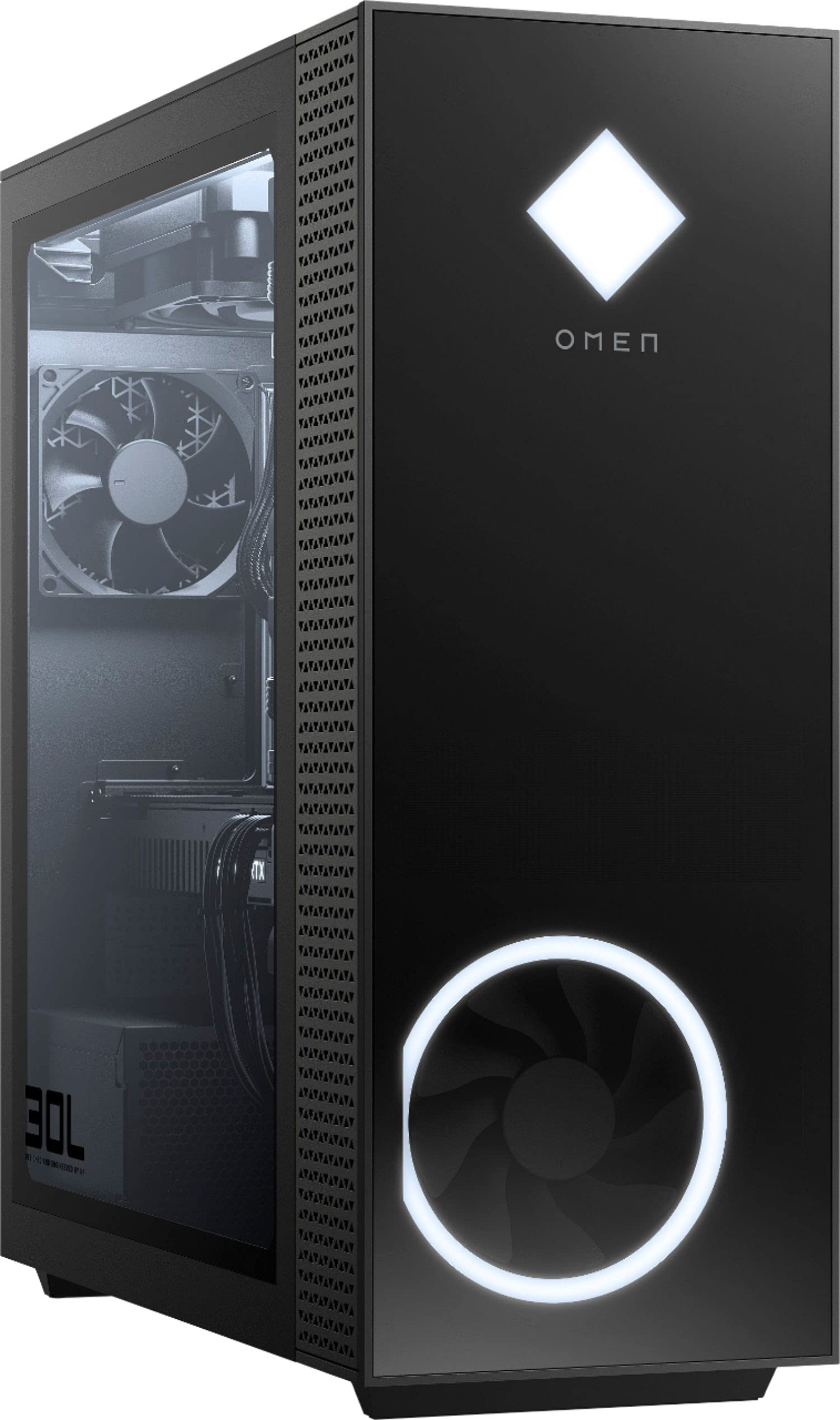 HP OMEN 30L Gaming & Business Desktop PC - AMD Ryzen 5 5600G 6-Core, 16GB RAM, 512GB SSD + 6TB HDD, RTX 3060, WiFi, Bluetooth, Windows 10 Pro (Renewed) - Perfect for Gaming, Streaming & Office Work