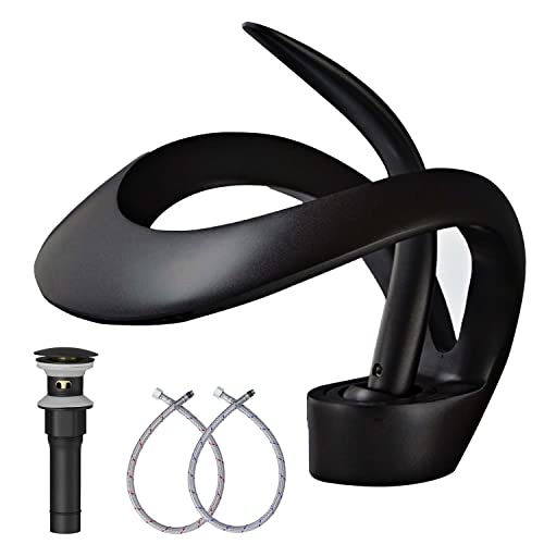 Black with pop up drain