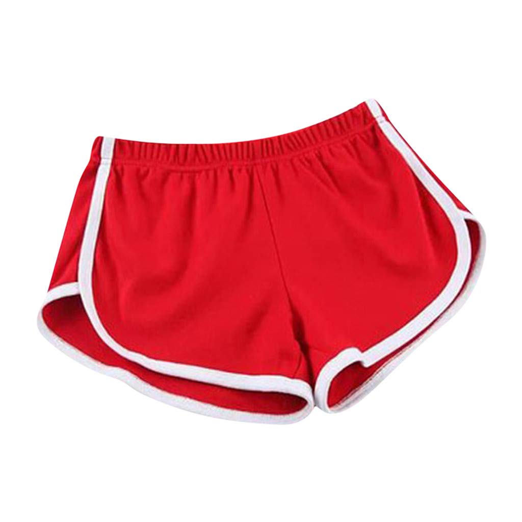 Women's Workout Shorts - Comfy Gym Shorts with Elastic Waist for Sports & Fitness