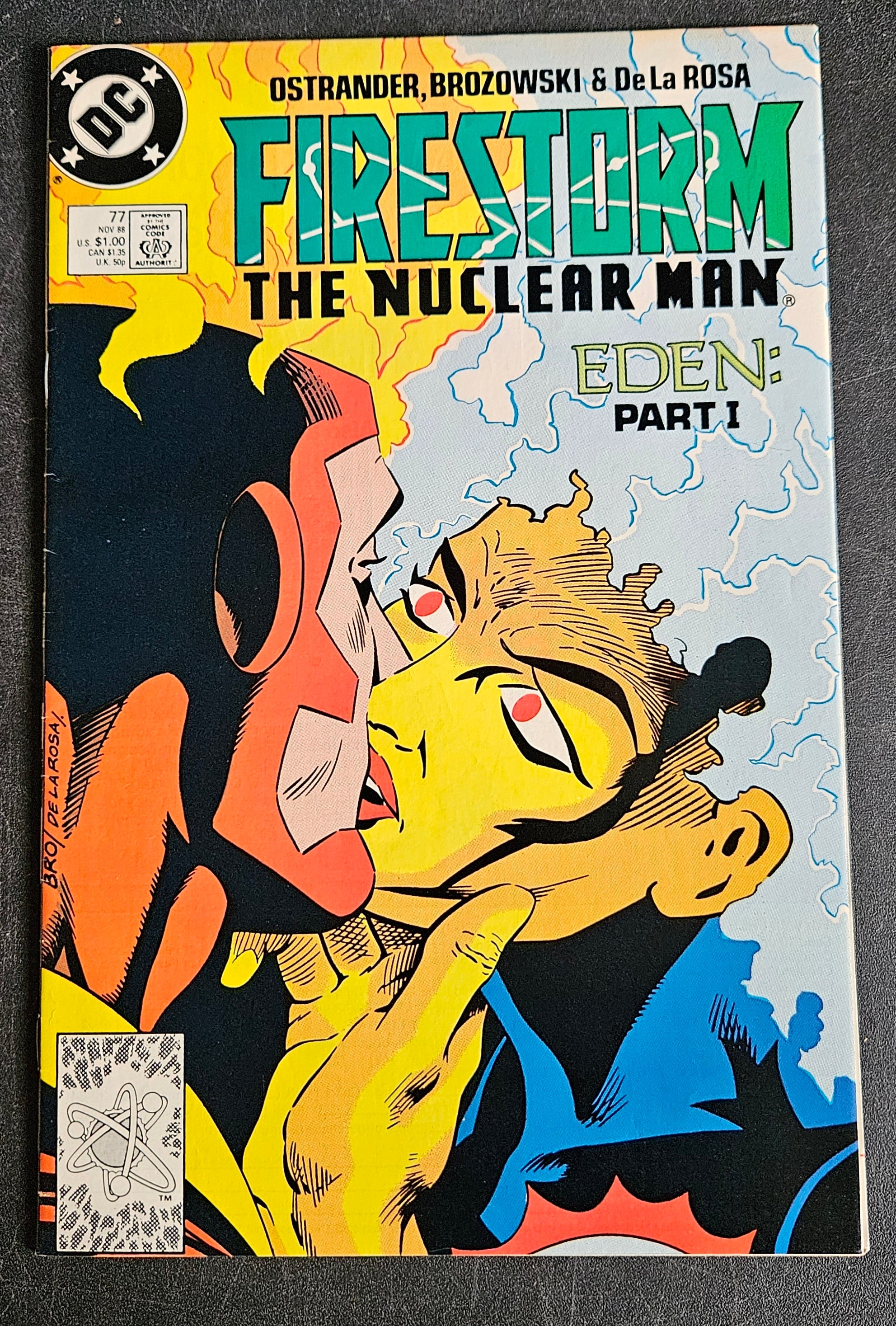 FIRESTORM THE NUCLEAR MAN EDEN PART 1 #77 NOV 1988 Detective Comics DC Comic Book - Vintage Collectible Superhero Graphic Novel for Comic Enthusiasts & DC Fans