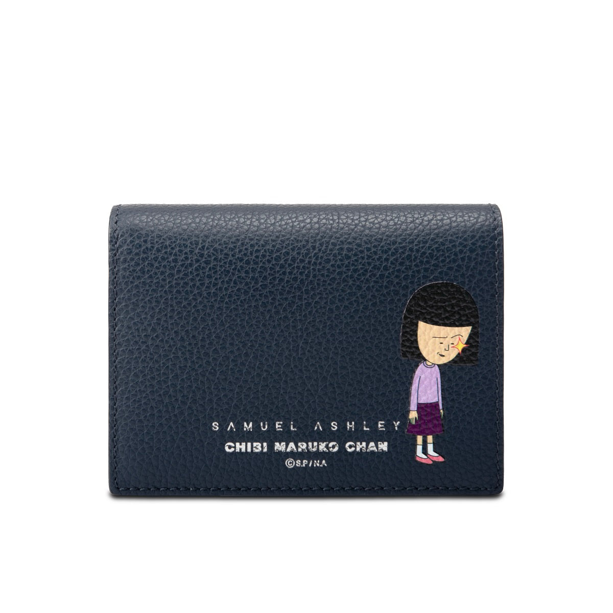 Samuel Ashley x Chibi Maruko Chan Genuine Leather Bifold Wallet for Men & Women - Perfect for Everyday Use, Travel & Gift Giving