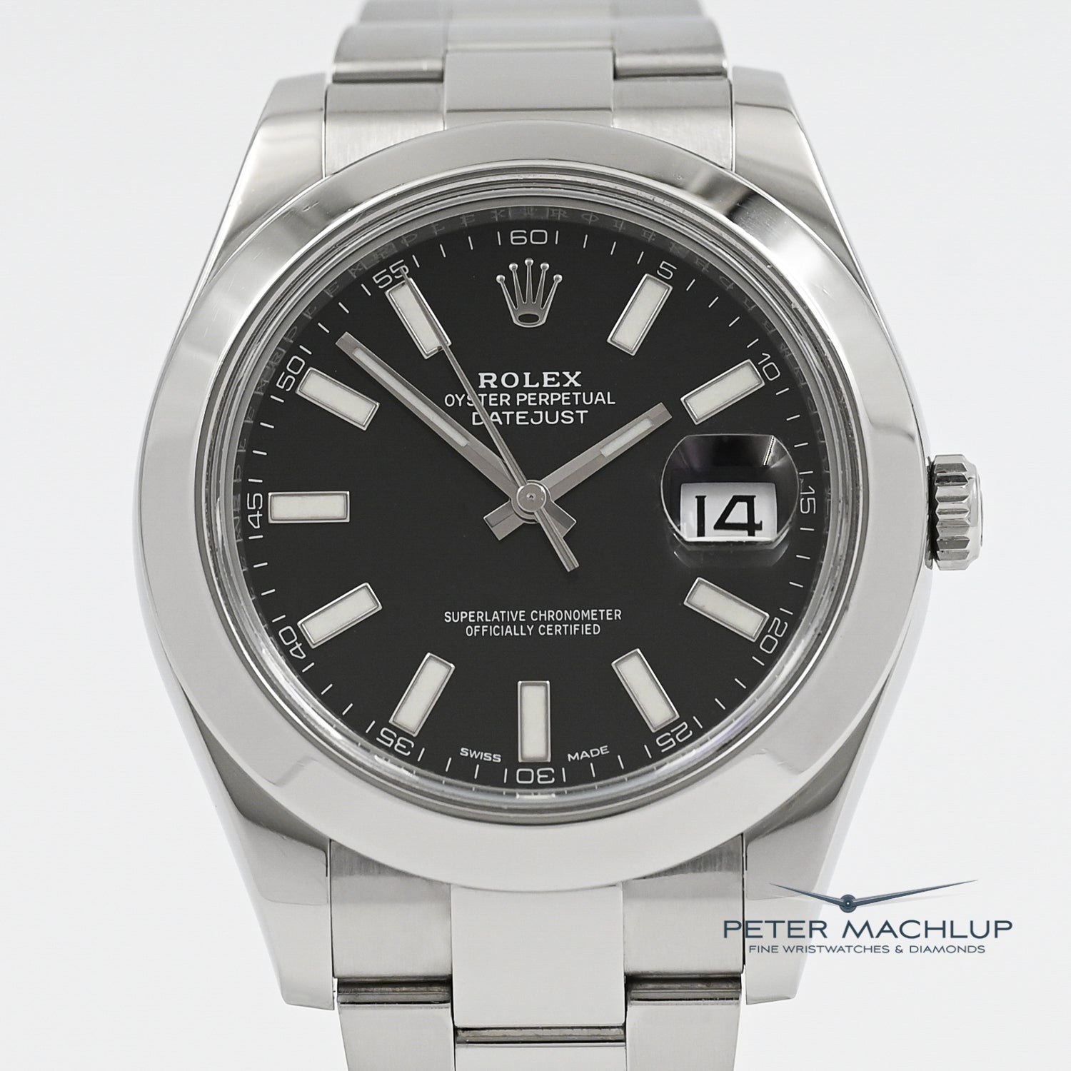 Rolex Datejust 41 Stainless Steel Men's Watch 2014 Model - Luxury Timepiece for Business, Formal Occasions & Special Events