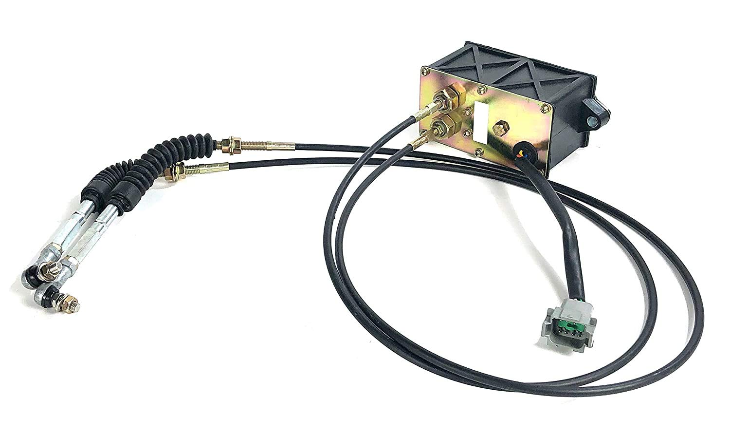 Throttle Motor Governor Assembly with Double Cables 7 Pins 309-5954 227-5212 for Caterpillar CAT 320C 320D Excavator - Replacement Part for Smooth Engine Speed Control in Construction and Mining Operations