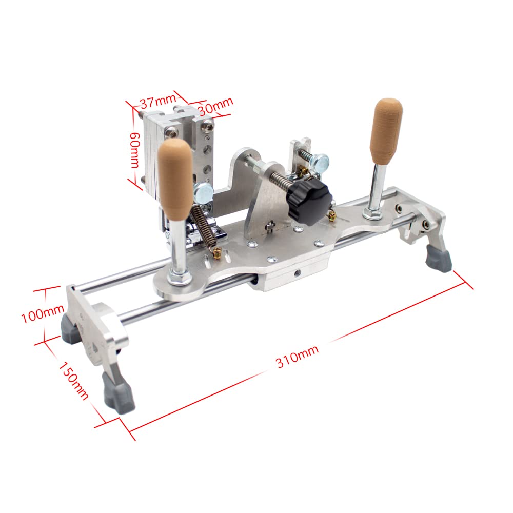 Universal Fast Flip Knife Sharpener Jig - Fixed Angle Belt Grinder Sharpening Locator with Slide Rail - Perfect for Knife Sharpening, Woodworking & DIY Projects (F)