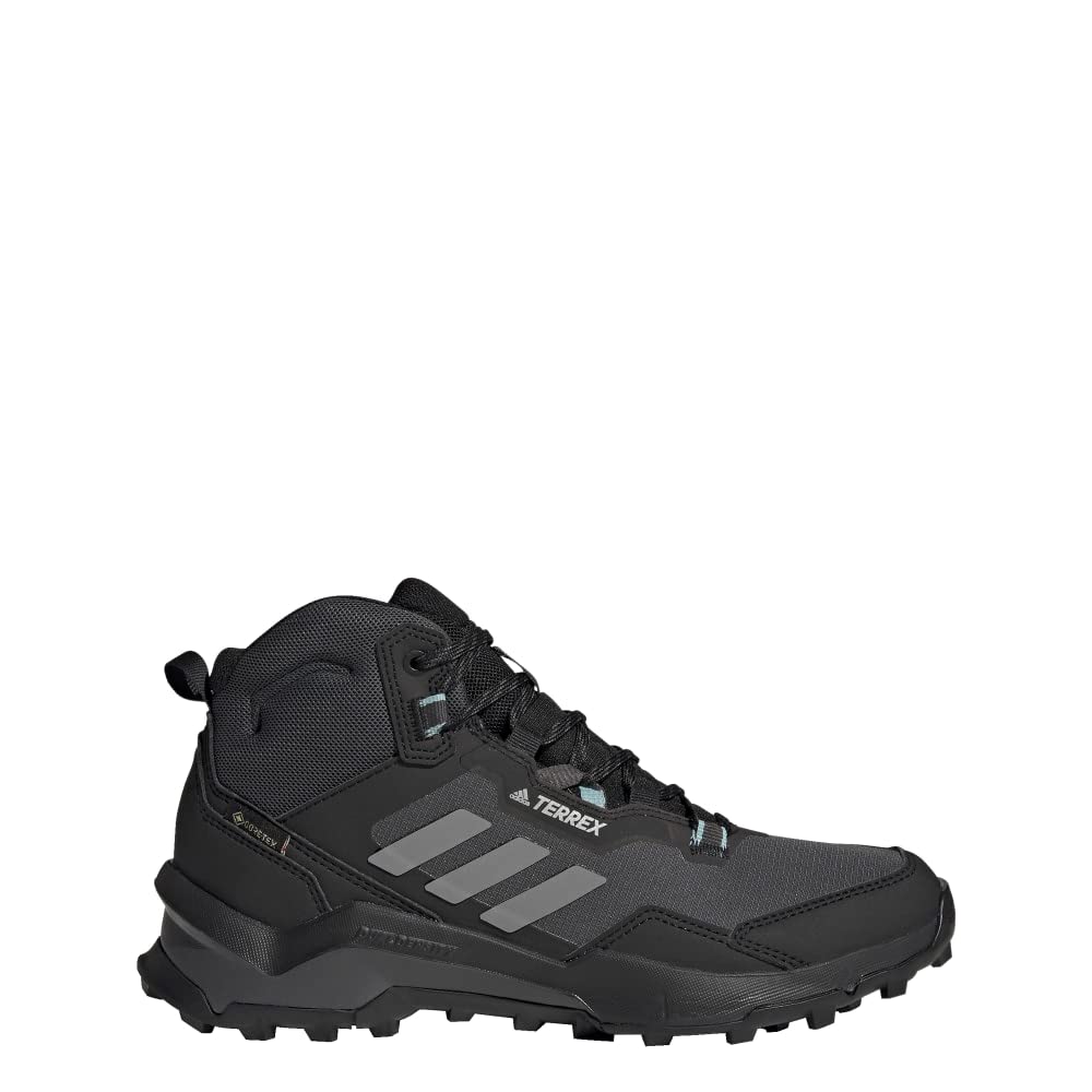 adidas Terrex AX4 Mid Gore-TEX Waterproof Hiking Boots for Women - Black, Size 11.5 | All-Terrain Outdoor Adventure, Trail Running & Mountain Climbing Shoes