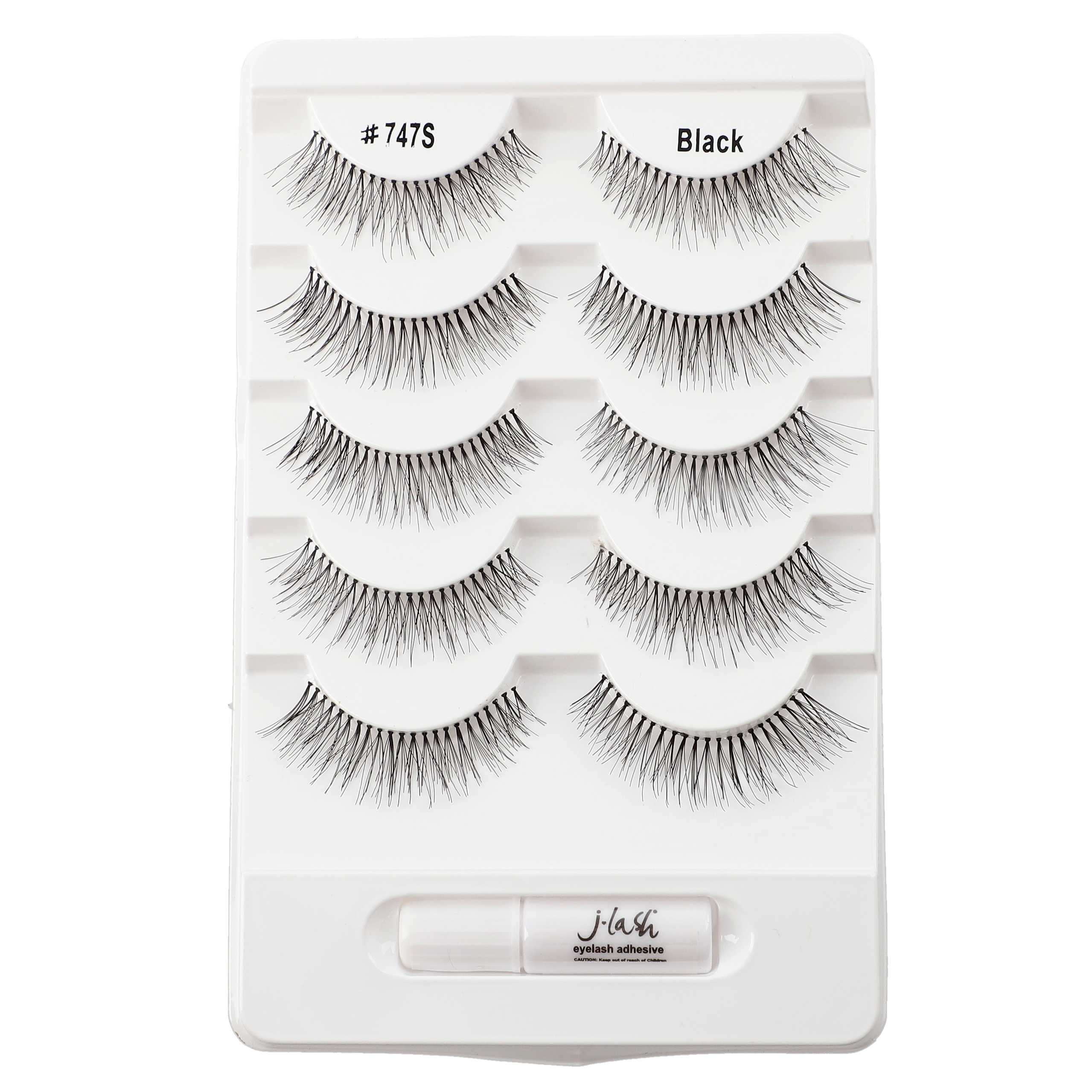 5 Pairs of False Eyelashes with Adhesive - Natural & Voluminous Look for Daily Wear, Parties & Special Occasions