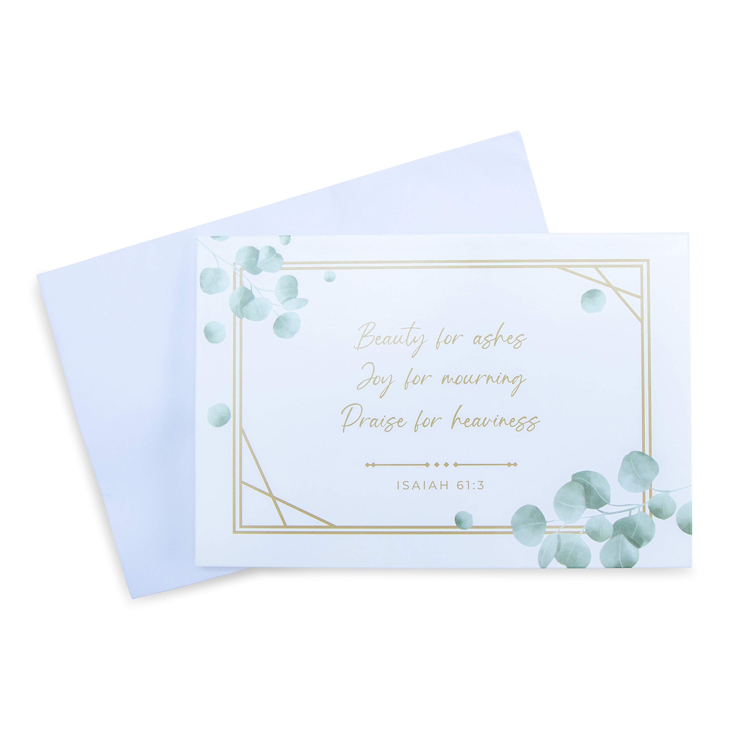 25-Pack Religious Christian Sympathy Cards with Envelopes - Inspirational & Motivational Greeting Cards for All Occasions | Thinking of You, Blank Cards for Church, Funeral, Memorial Services & Spiritual Comfort