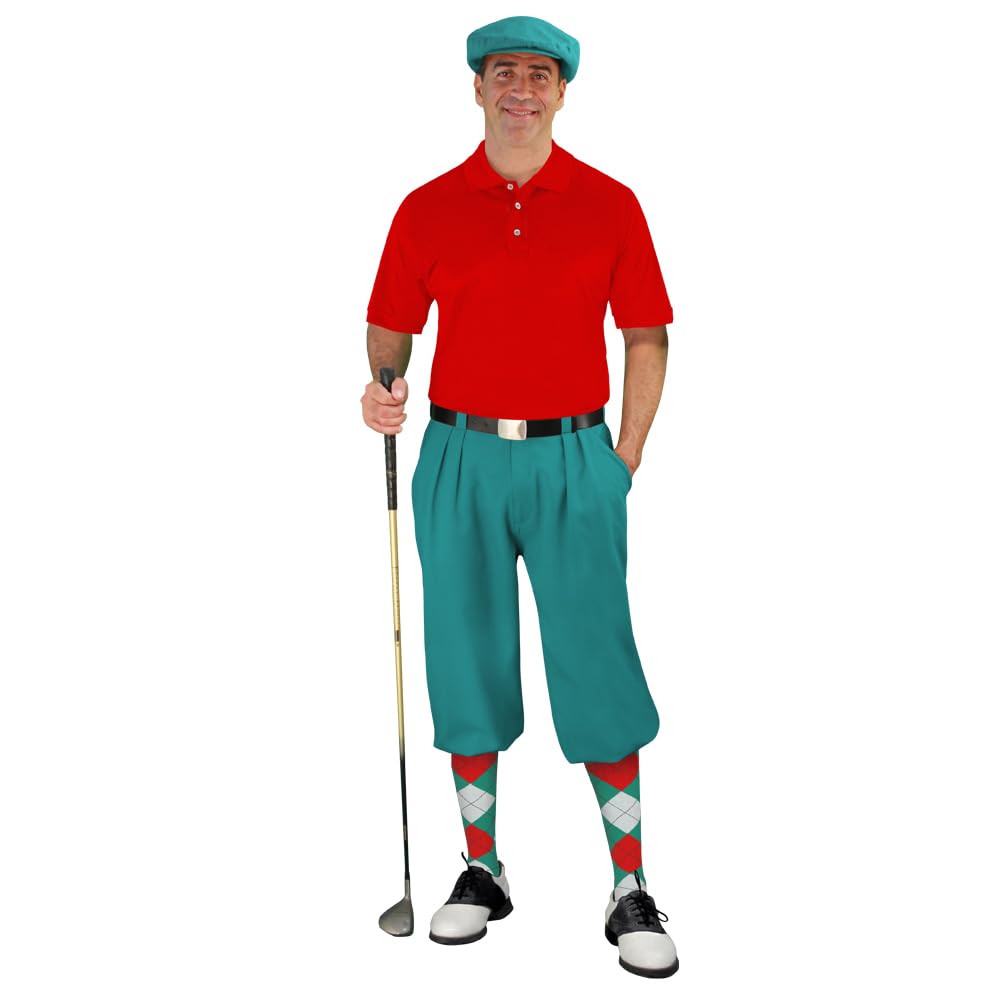 Men's Complete Golf Outfit Set - Premium Golf Shirt, Cap & Socks - Stylish & Comfortable for Golfing & Outdoor Activities