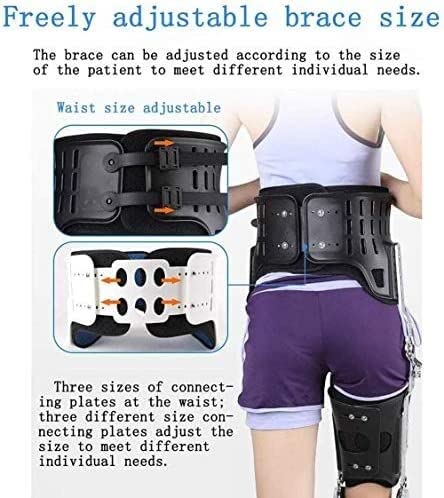 Adjustable Knee Brace for Pain Relief & Arthritis Support - Comfortable Orthopedic Knee & Ankle Stabilizer for Fracture Recovery, Lower Limb Orthotics (Size L) - Ideal for Sports, Running & Post-Surgery Rehabilitation