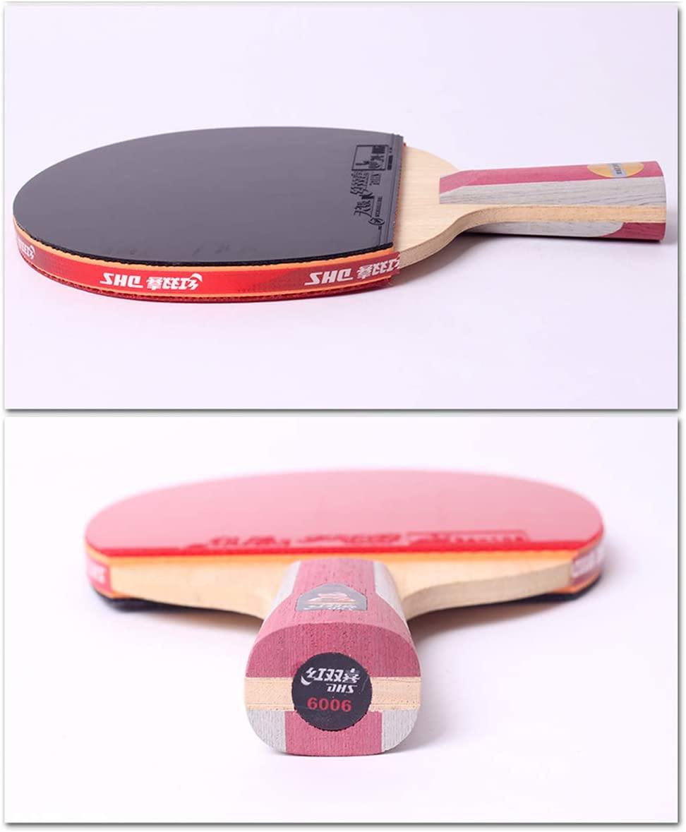 DHS H6006 Professional Penhold Table Tennis Racket Set with Case - Perfect for Training, Tournaments & Recreational Play