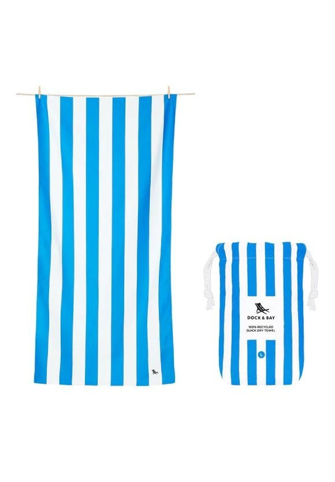 Dock & Bay Quick Dry Large Beach Towel - Ultra Absorbent, Lightweight & Fast Drying for Pool, Gym, Travel & Outdoor Activities