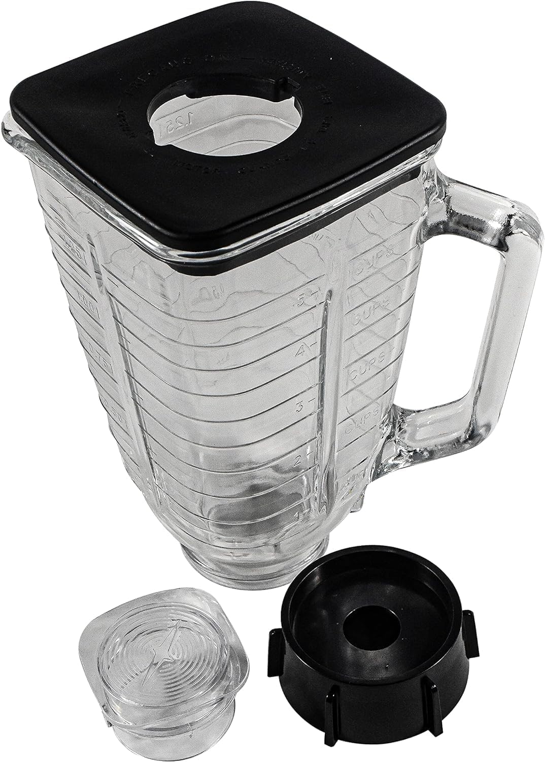 HQRP 5-Cup Plastic Square Replacement Blender Jar for Oster Osterizer Blenders - 4.5
