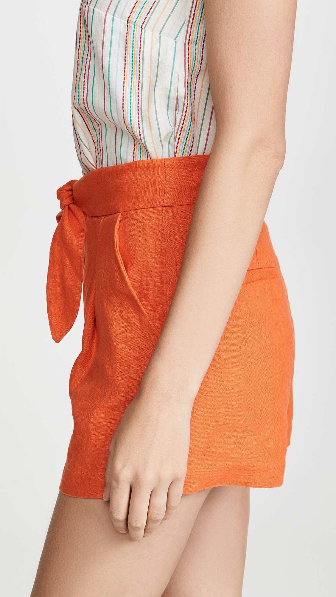 Joie Women's Carden Shorts - Comfortable High-Waisted Casual Shorts in Warm Terracotta Orange, Size 4 | Perfect for Summer Outfits, Beach Vacations & Lounge Wear
