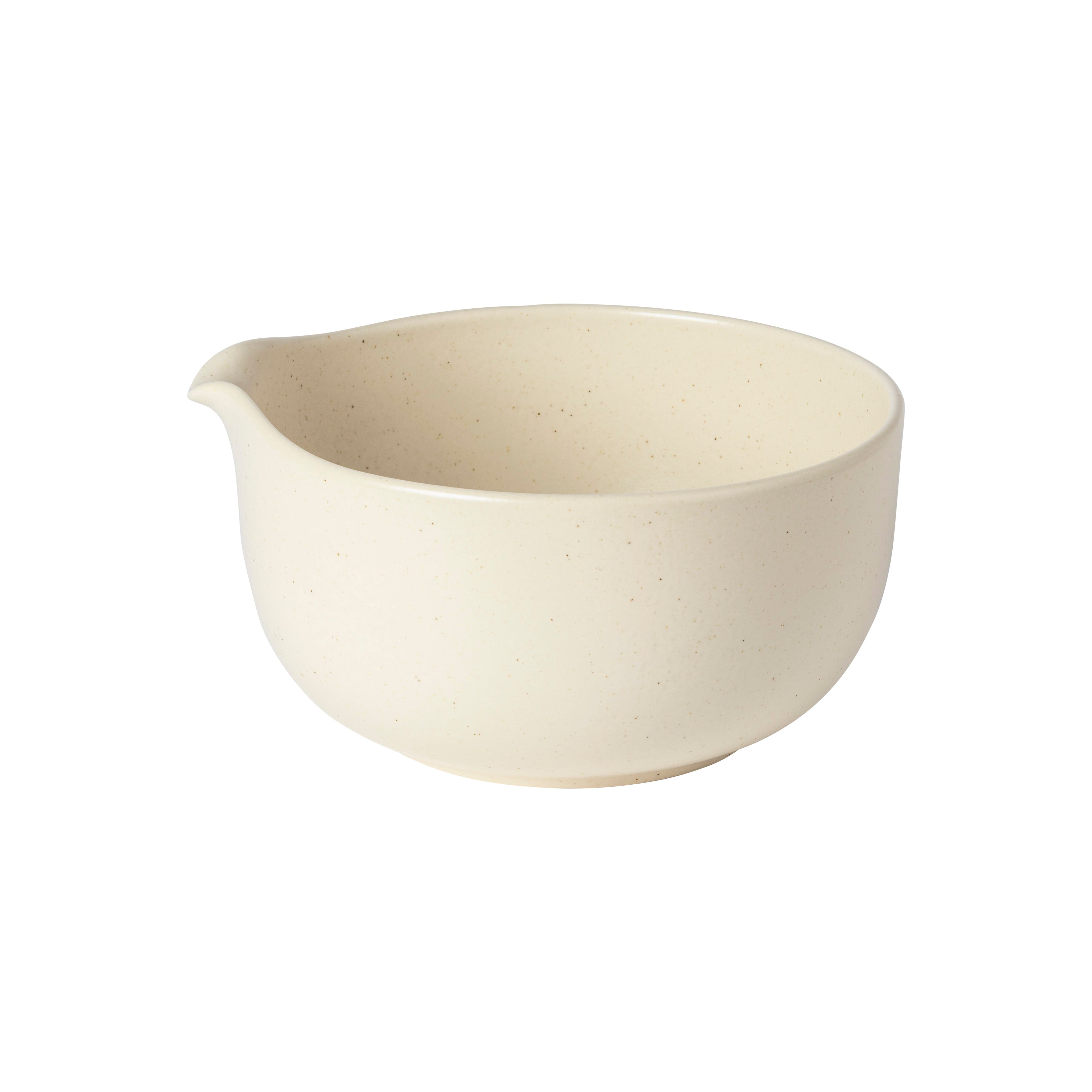 Casafina Pacifica Mixing Bowls Set - 3-Piece Vanilla Colored Stainless Steel Mixing Bowls for Baking, Cooking & Food Prep - Perfect for Kitchen, Restaurant & Home Use