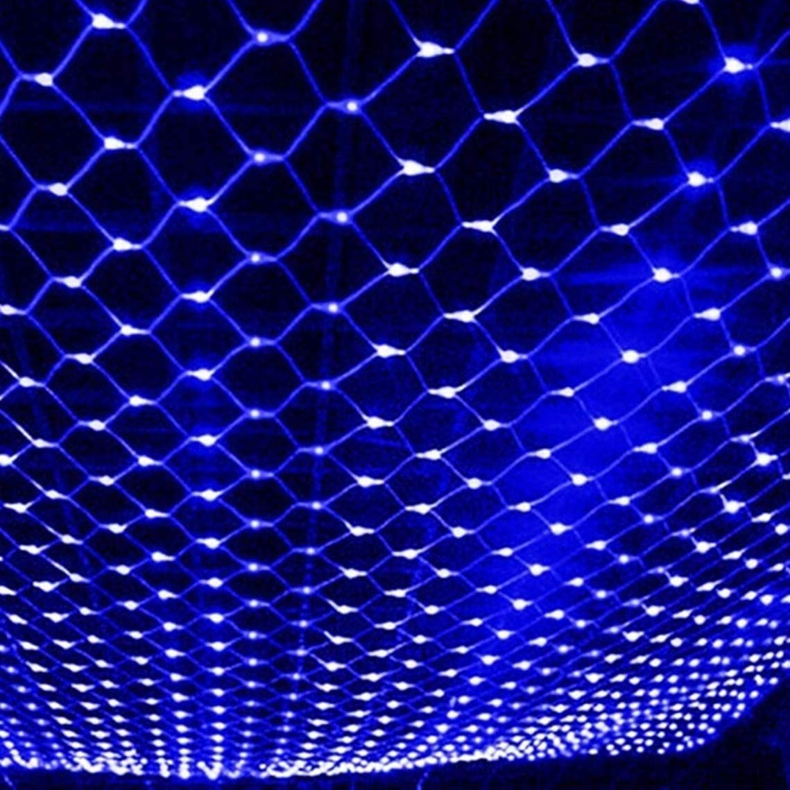 ZSEA Fairy Net Lights LED - 26x33FT Blue Outdoor/Indoor Decorative Lighting with 8 Function Remote Control for Christmas, Garden, Wedding, Easter & Party Decorations | Waterproof & Energy Efficient