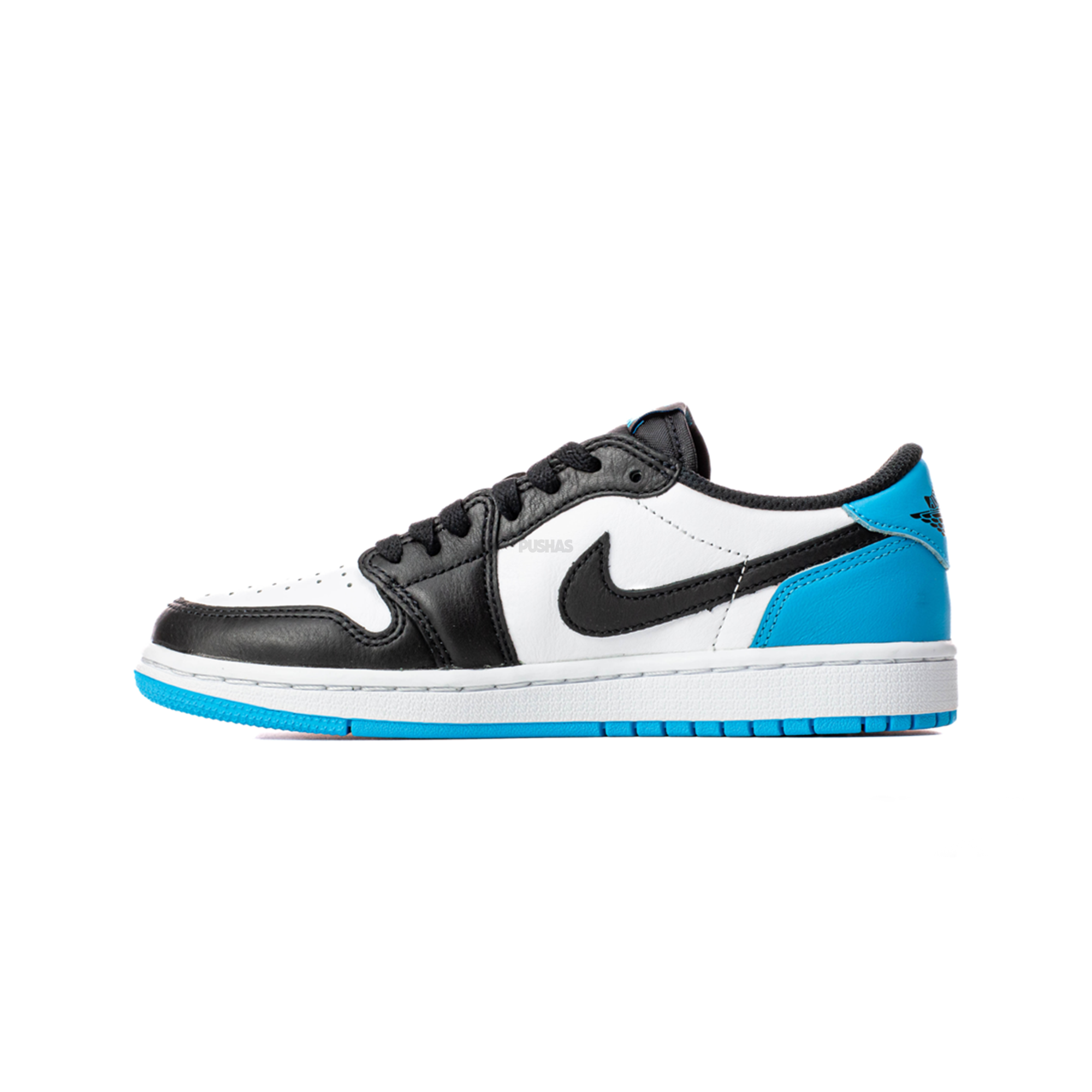 Air Jordan 1 Low 'Black Dark Powder Blue' Women's Sneakers (2022) - Casual Wear, Street Style & Gym Fashion