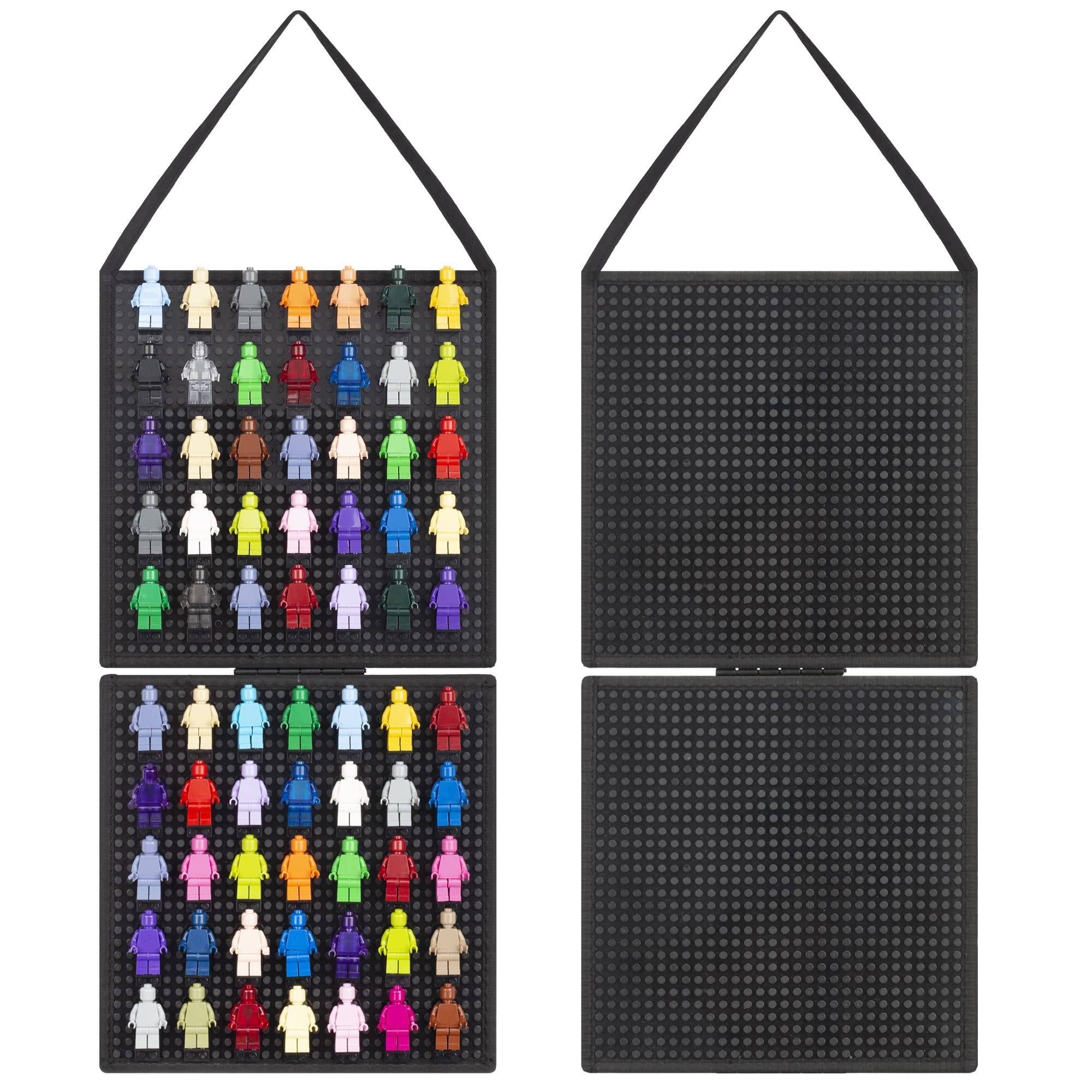Black Hanging Mini Figures Display Case - Removable Action Figure Storage Box for Collectible Toys | Perfect for Organizing & Showcasing Mini Figures in Home, Office, or Game Room