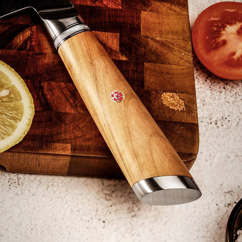 Premium 5-Piece Jasmine Knife Set - VG10 Damascus Steel Japanese Chef Knives for Professional Cooking - Perfect for Sushi, Meat Cutting & Vegetable Chopping
