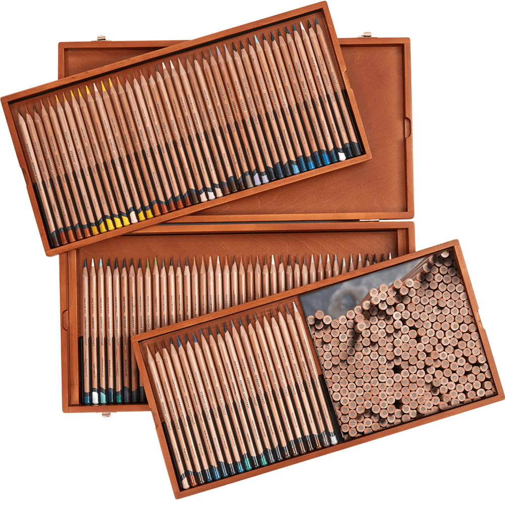 100 Derwent Lightfast Colored Pencils Set - Professional Artist Grade, Lightfast Pigments in Wooden Case - Perfect for Drawing, Sketching & Coloring Books