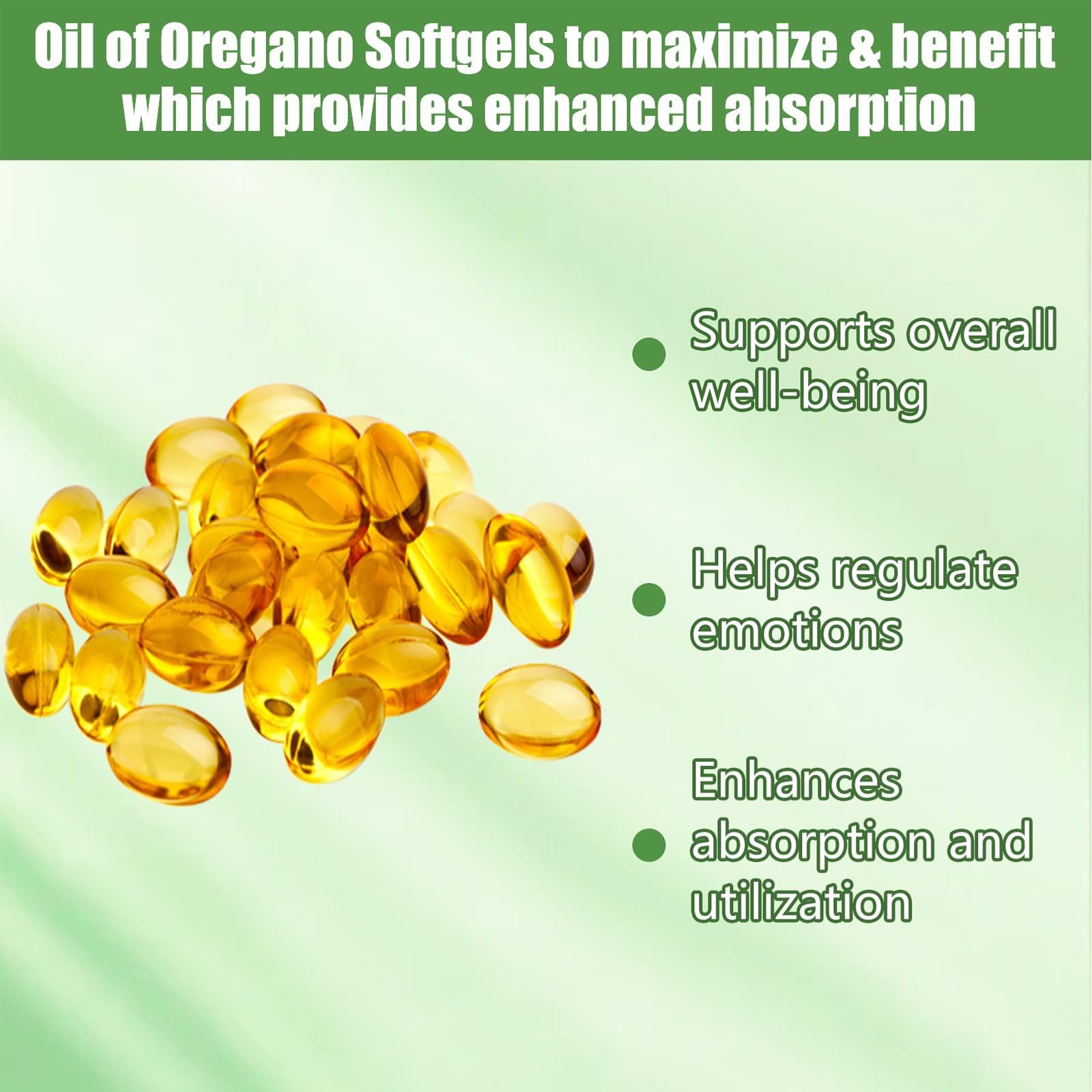 Organic Oregano Oil Softgels - Non-GMO, Gluten-Free Supplement with Black Seed Oil - 300 Capsules for Immune Support & Digestive Health - Pure Oregano Oil Extract for Daily Wellness
