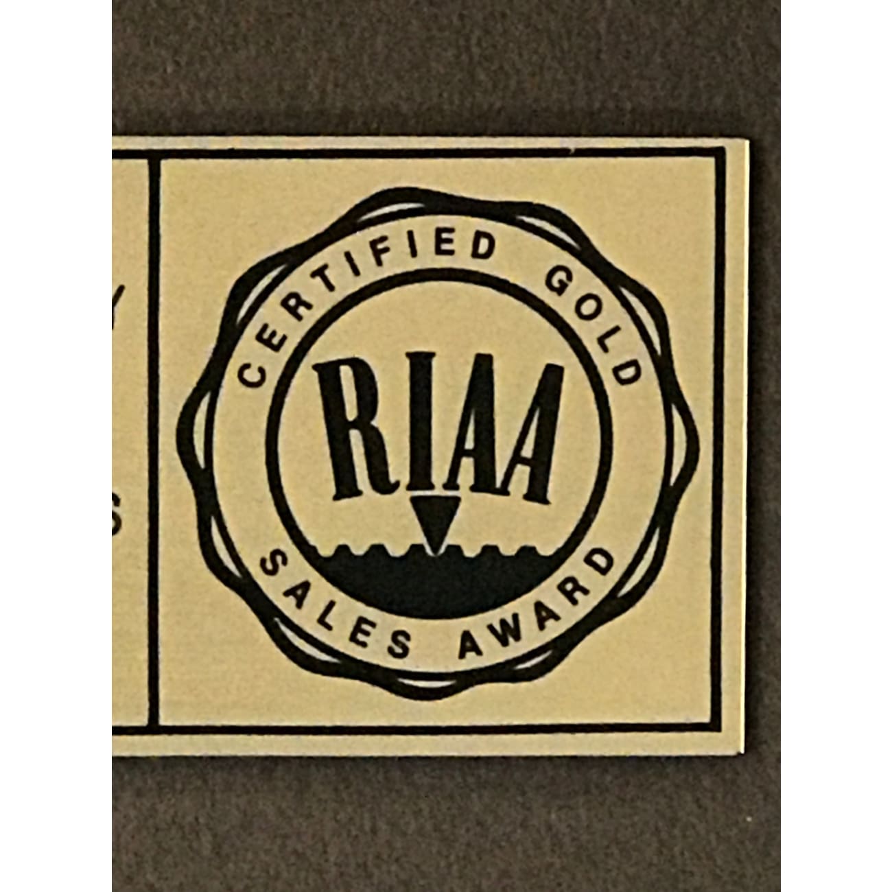 KISS Lick It Up RIAA Gold Album Award - Official Certified Music Collectible for Fans & Memorabilia Enthusiasts - Perfect for Home Display, Music Room Decor, or Gift for Rock Music Lovers