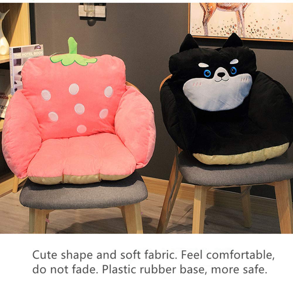 WUYU Plush Cushion for Tummy Time & Seated Support - Office Sofa Chair with Fun Fruit Design (Strawberry) - Perfect for Baby Playtime, Work Comfort & Home Decor