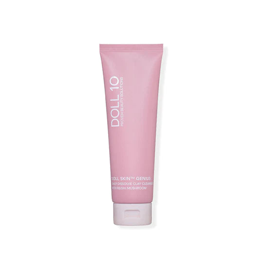 Doll 10 Skin Genius™ Daily Dissolve Enzyme Clay Cleanser with Reishi Mushroom - Deep Pore Cleansing & Exfoliating Face Wash for Glowing Skin - Perfect for Morning & Night Skincare Routine