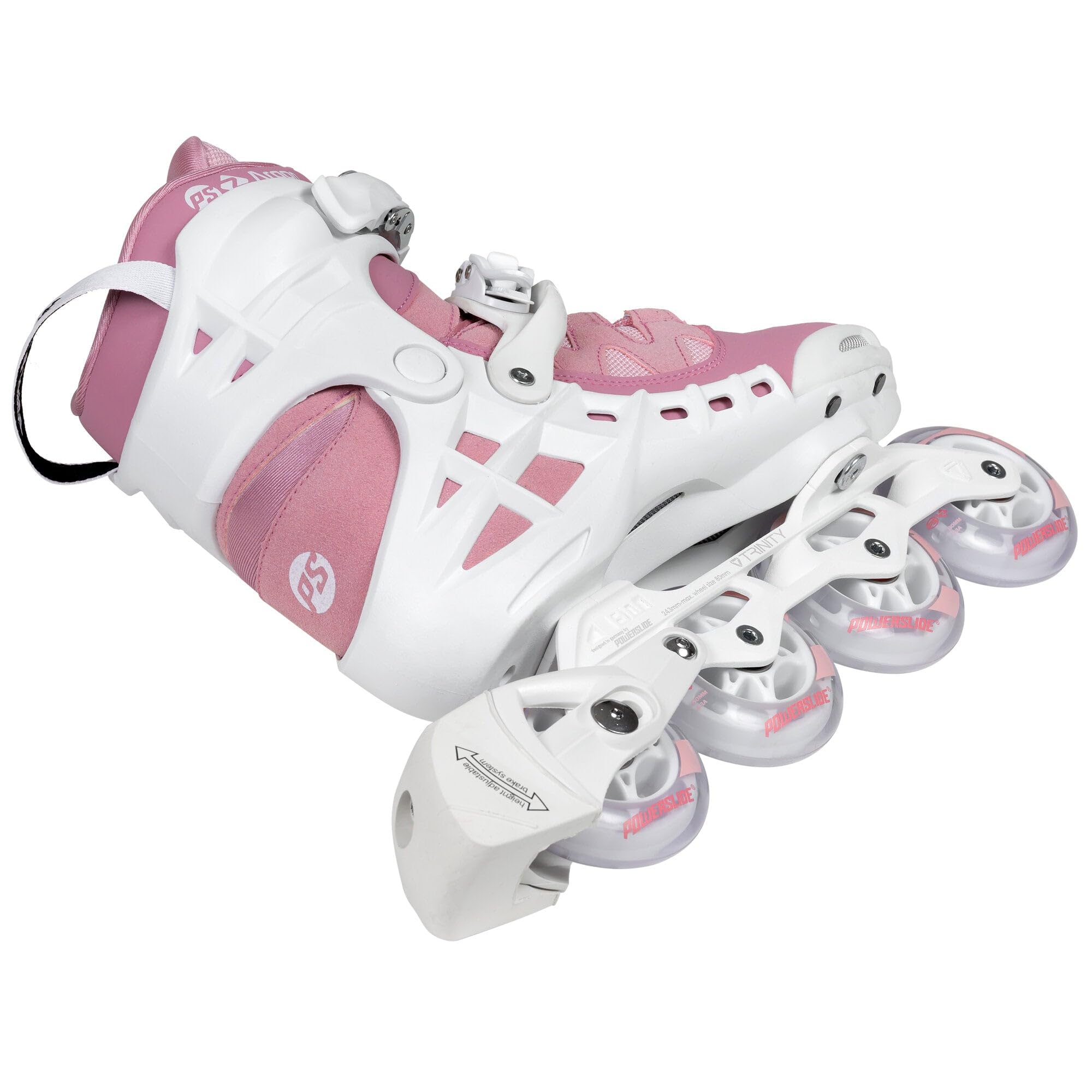 Phuzion Argon 80 Roller Skates for Women - Size 8.0 (39) - Rose Pink - High-Performance Outdoor & Indoor Skates for Fitness, Recreation, and Roller Derby