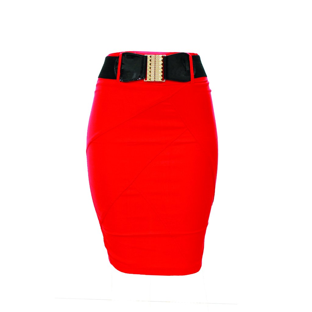 Stylish Layered Pencil Skirt with Belt for Women - Office & Party Wear