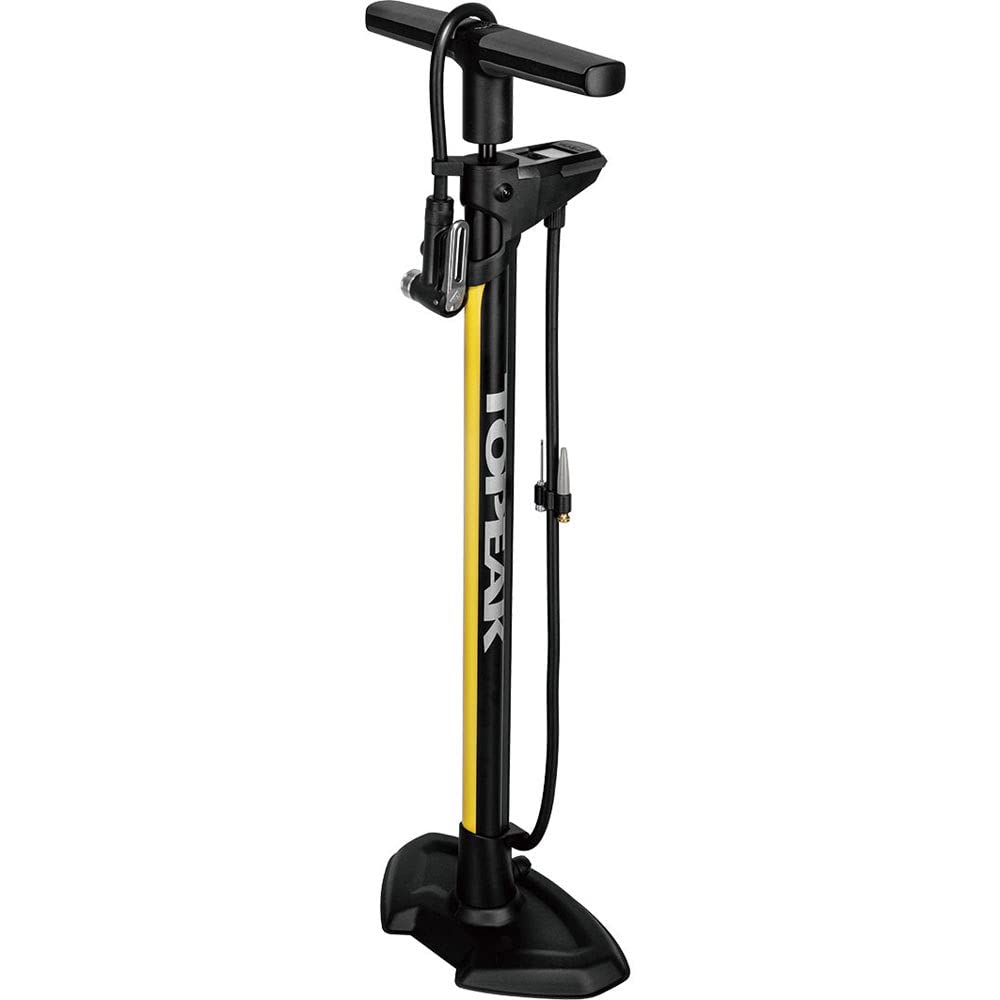 Topeak JoeBlow Pro Digital Floor Bike Pump - High Pressure Bicycle Tire Inflator with Gauge - Black - Perfect for Road Bikes, Mountain Bikes & Home Garage Use