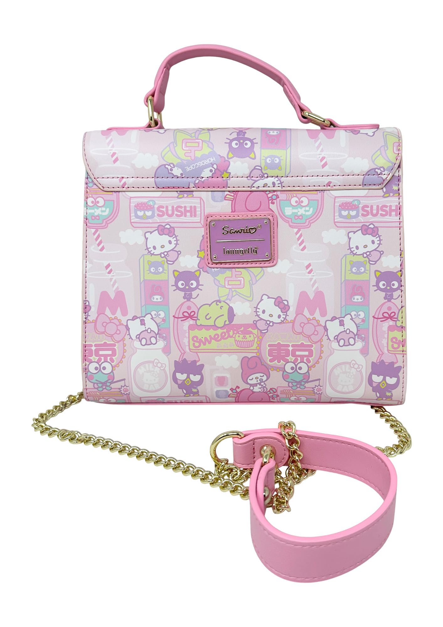 Loungefly Sanrio Hello Kitty Kawaii Allover Print Crossbody Bag - Cute Anime Purse for Women & Girls - Perfect for School, Travel & Cosplay