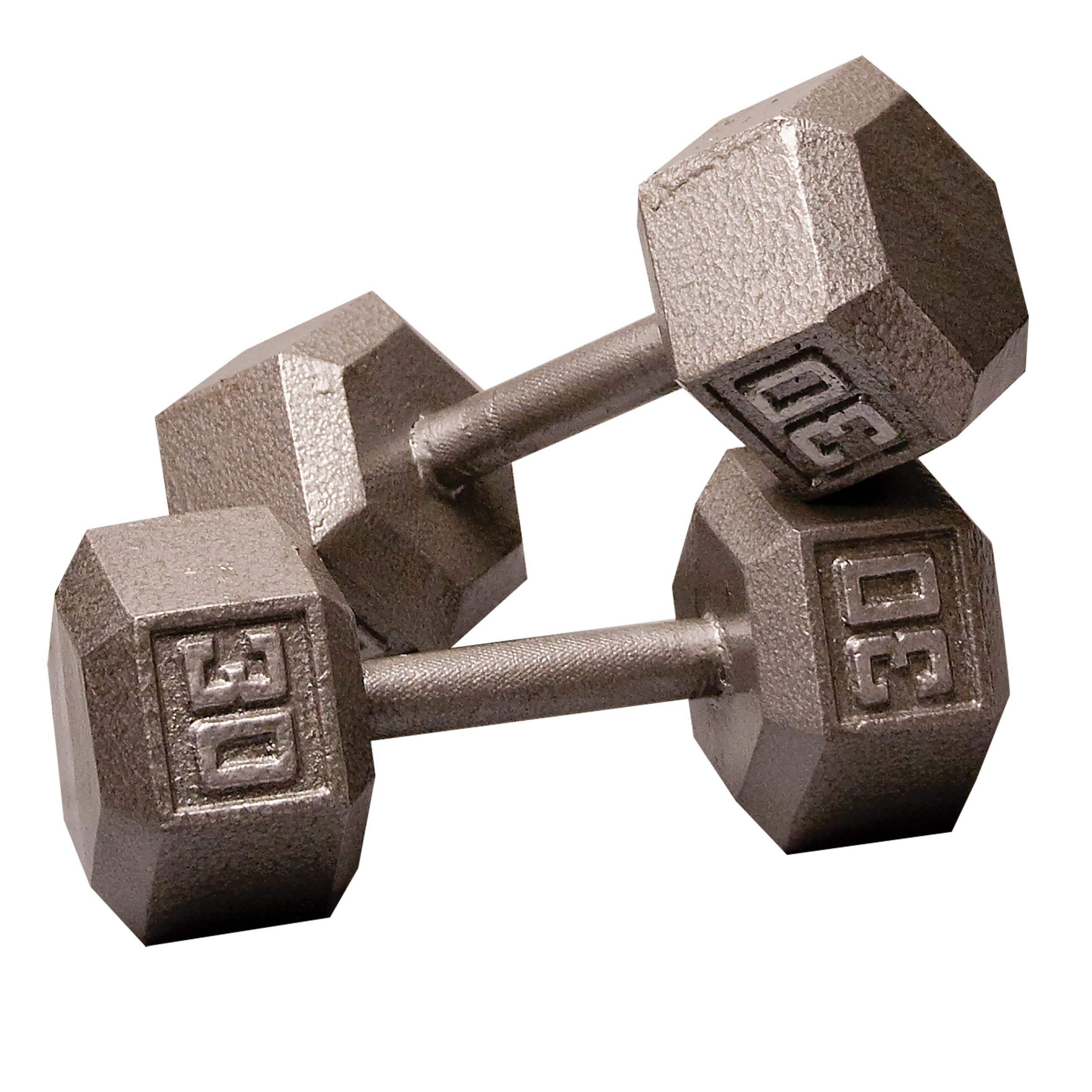 Body-Solid Cast Iron Hex Dumbbell Set - Adjustable Hand Weights for Men & Women | Strength Training Equipment for Home Gym, Bodybuilding & Fitness Workouts | Perfect for Weight Lifting, CrossFit & Functional Training