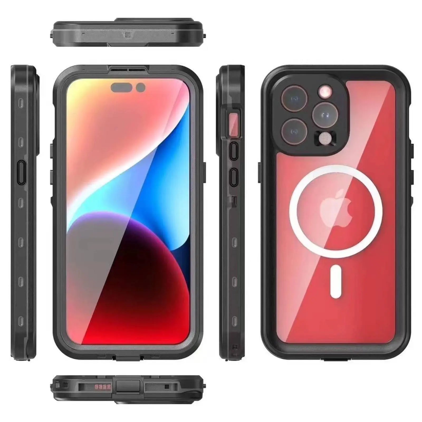 Waterproof iPhone 15 Case for iPhone 15 Pro & Pro Max - Shockproof & Dustproof Protection for Outdoor Activities, Swimming & Daily Use