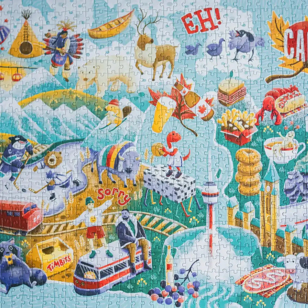 Arcadia 1000-Piece Jigsaw Puzzle - Canada EH! Scenic Landscape for Adults & Families - Perfect for Relaxation & Home Decor
