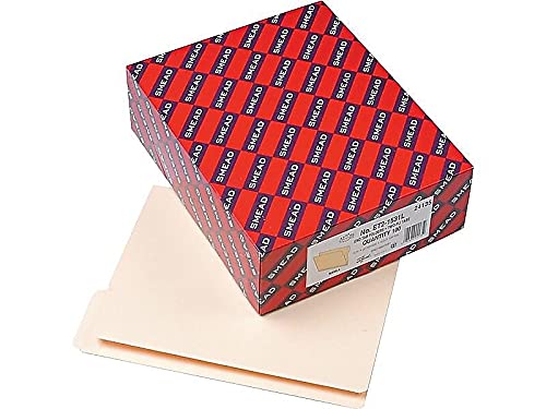 Smead End Tab File Folder - Shelf-Master Reinforced 1/3-Cut Tab Top Position - Letter Size Manila File Folders - 100 Per Box (24135) - Perfect for Office Organization, Document Storage & Filing Systems