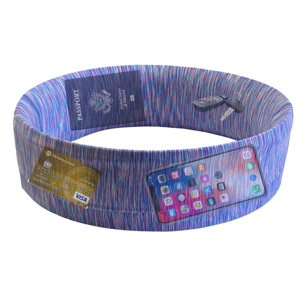 BANDI Pocketed Wraps - Secure Comfortable Versatile Wristband for Active Lifestyle | Travel Fitness Gym Running Hiking Yoga Daily Use | Sweat-Wicking Phone Holder Accessory