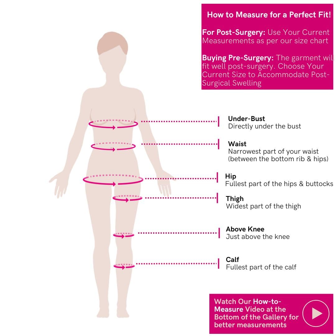 LIPOELASTIC VD Comfort - Post-Surgery Compression Garment for Liposuction Recovery, Tummy Control Shapewear & Body Shaper | Colombian Fajas for Women | Perfect for Post-Op Care, Everyday Wear & Special Occasions