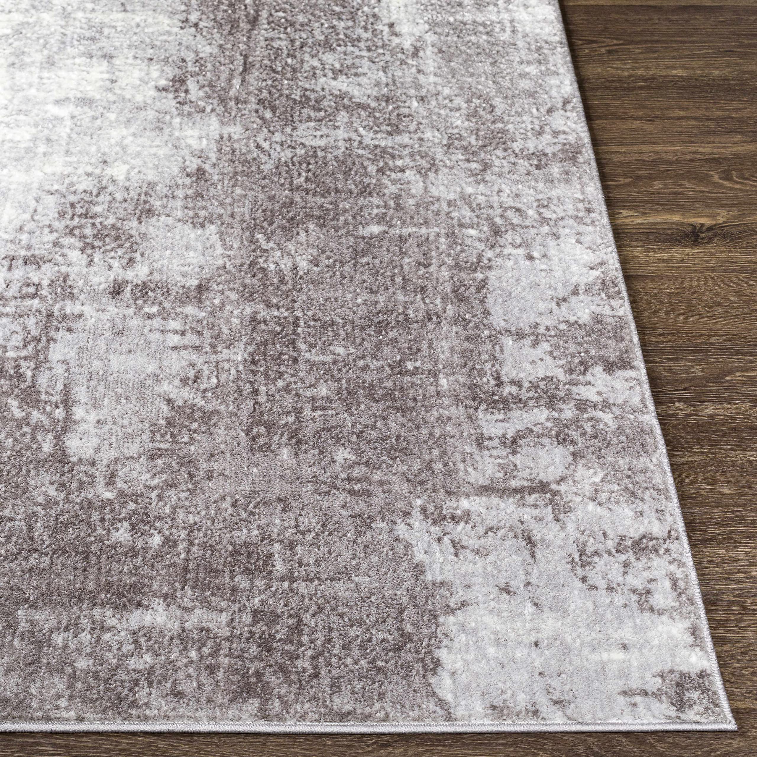 Modern Gray & Beige Hauteloom Victoria's Living Room & Bedroom Area Rug 6'7