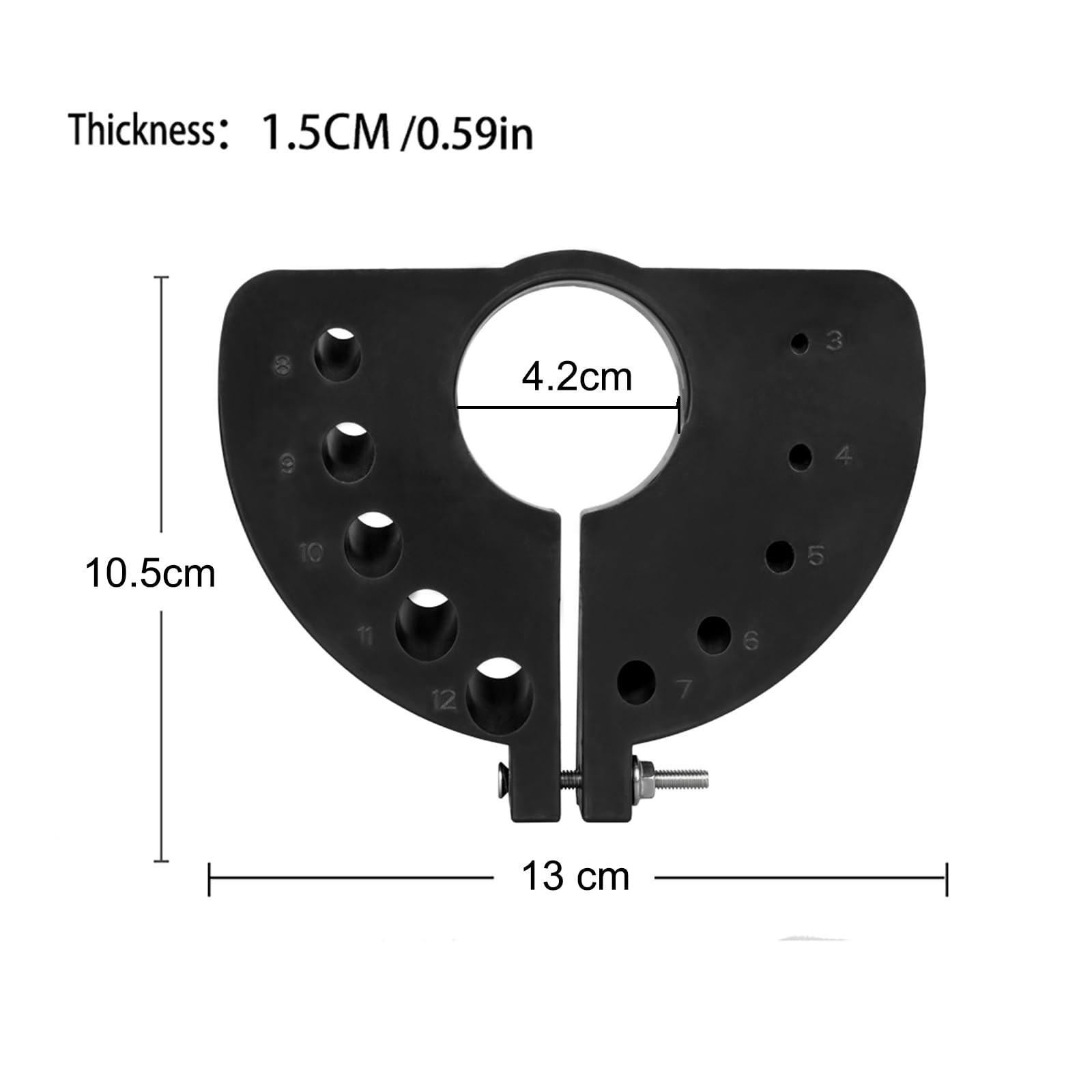 Premium Drill Bit Sharpener for All Bits - Universal Drill Bit Grinding Attachment | Power Drill Bit Sharpener Tool | Multi-Specification Grinding for HSS, Masonry & Metal Bits | Perfect for DIY, Woodworking & Metalworking Projects (Black)