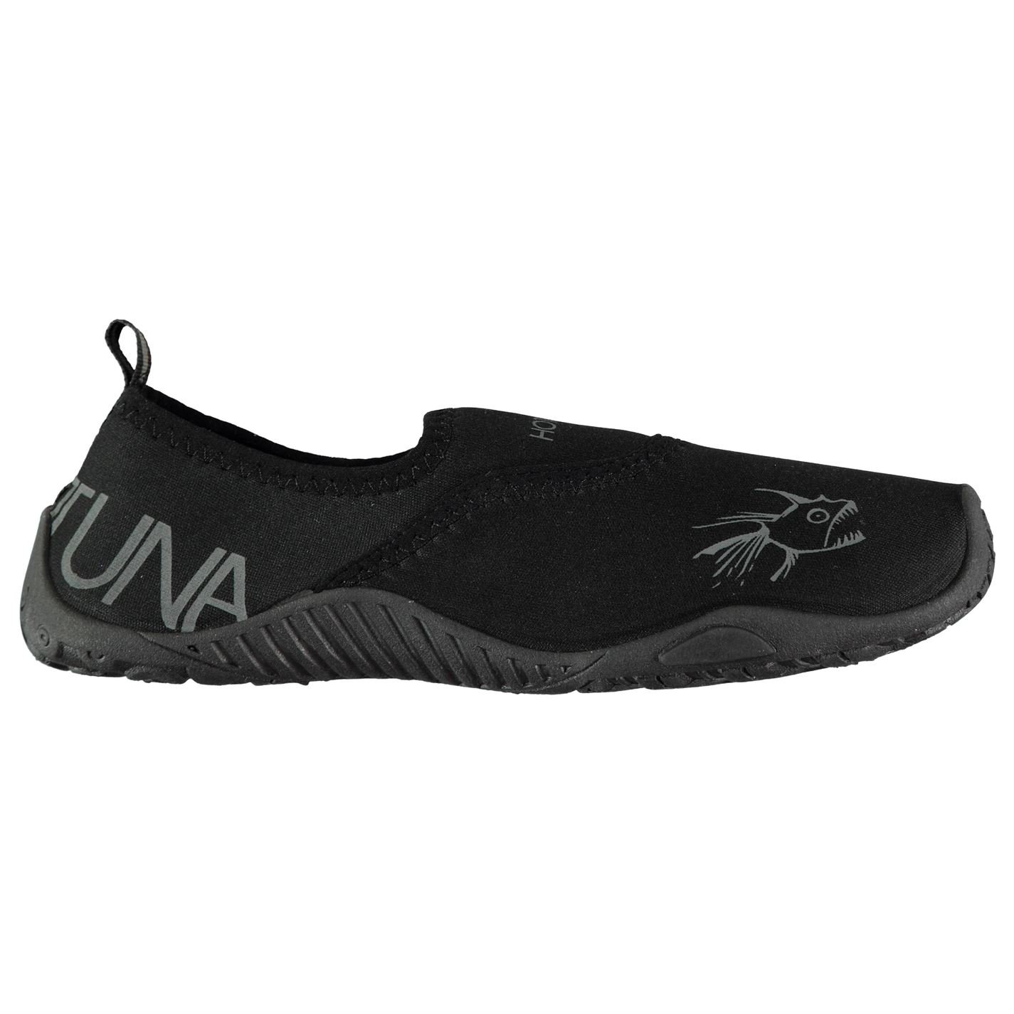 Hot Tuna Kids Aqua Shoes for Boys & Girls - Splasher Pattern Black/Black UK 4 (37) - Water Shoes for Beach, Pool, Swimming & Outdoor Activities