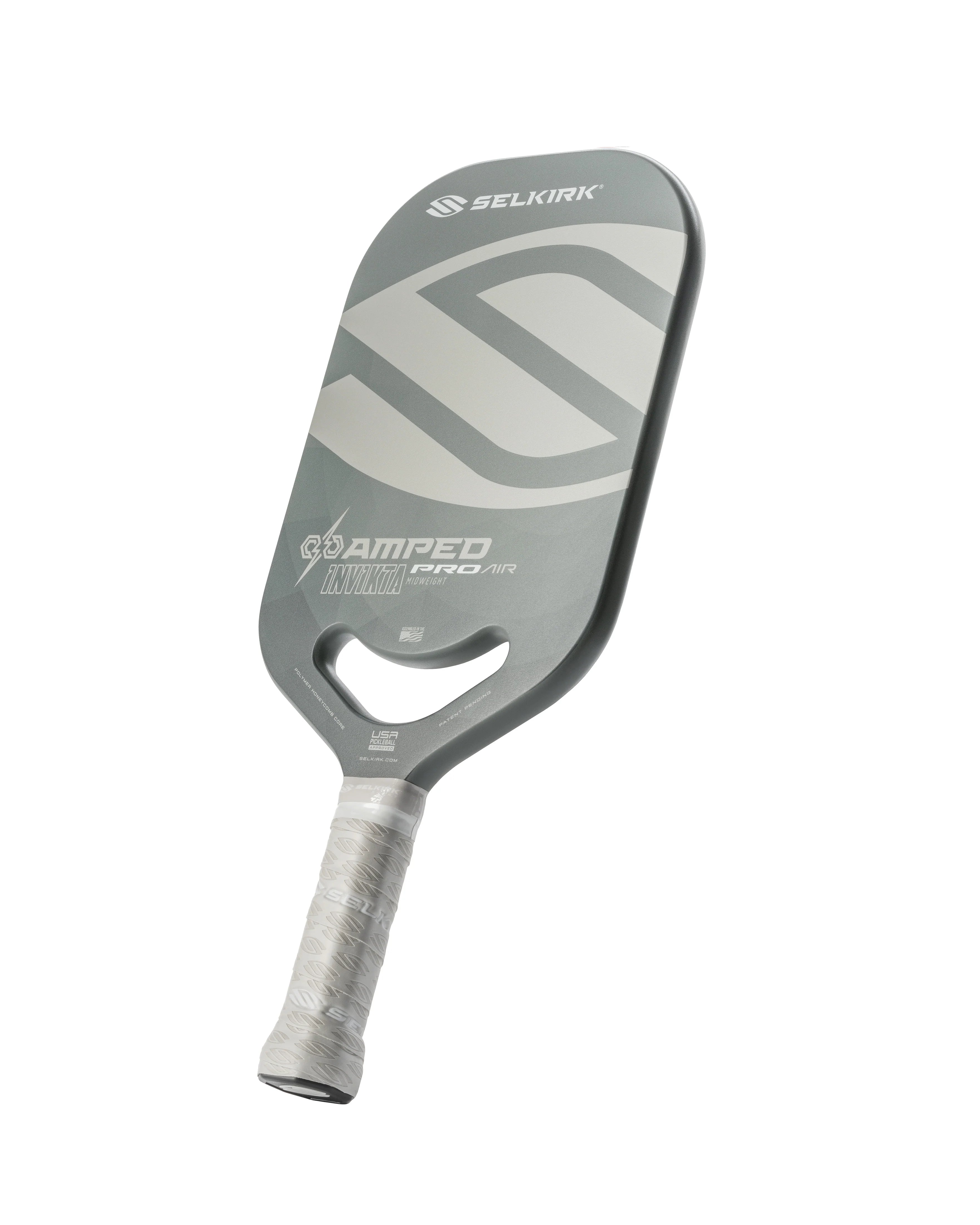 Selkirk AMPED Pro Air Pickleball Paddle - Lightweight & Durable Grey Paddle for Competitive Play | Perfect for Outdoor & Indoor Pickleball Games, Tournaments, and Training
