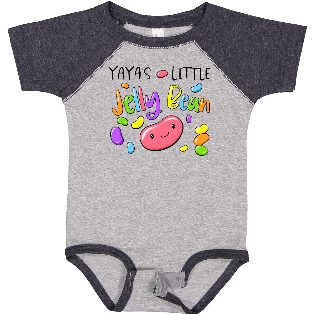 Inktastic Yaya's Little Jellybean Cute Easter Candy Baby Bodysuit - Adorable Infant Onesie for Easter Gifts & Newborn Photo Shoots