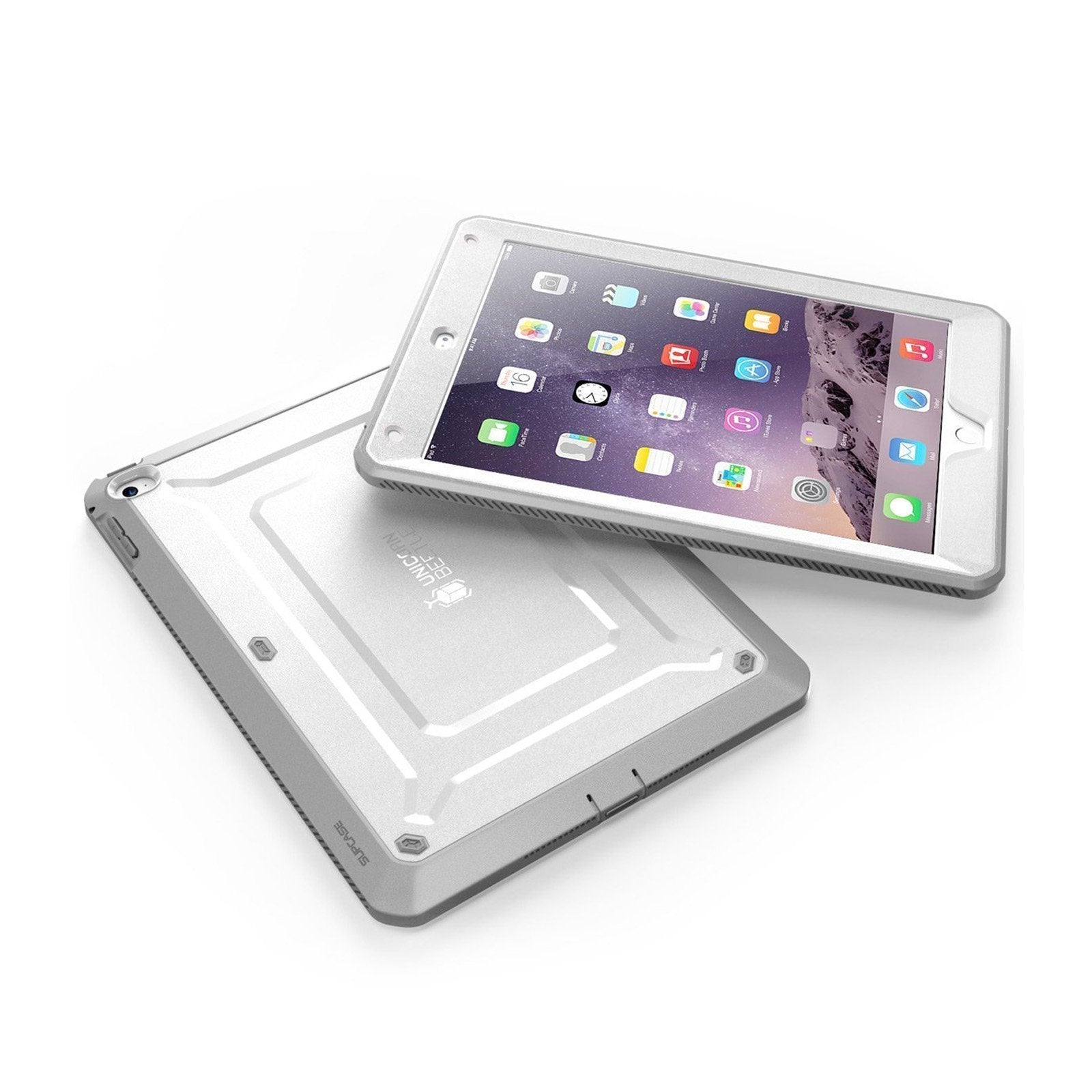 iPad Air 2 Unicorn Beetle Pro Full Body Protective Case - Shockproof & Scratch Resistant Cover with Screen Protector - Perfect for Work, Travel & Outdoor Activities (White)