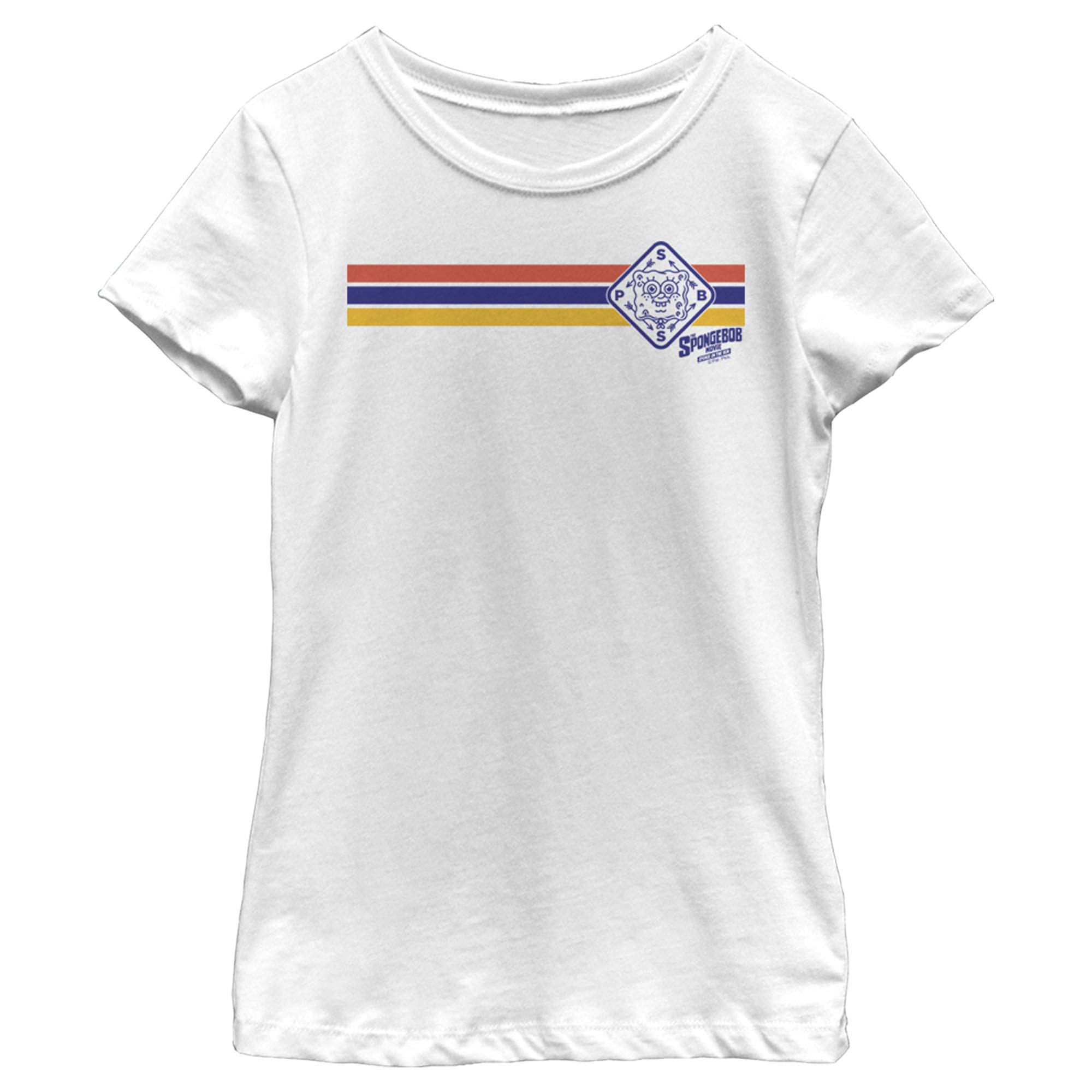 SpongeBob SquarePants Girls Short Sleeve Graphic Tee - Soft Cotton Kids T-Shirt with Fun Cartoon Design | Perfect for Playdates, Birthday Parties & Casual Wear