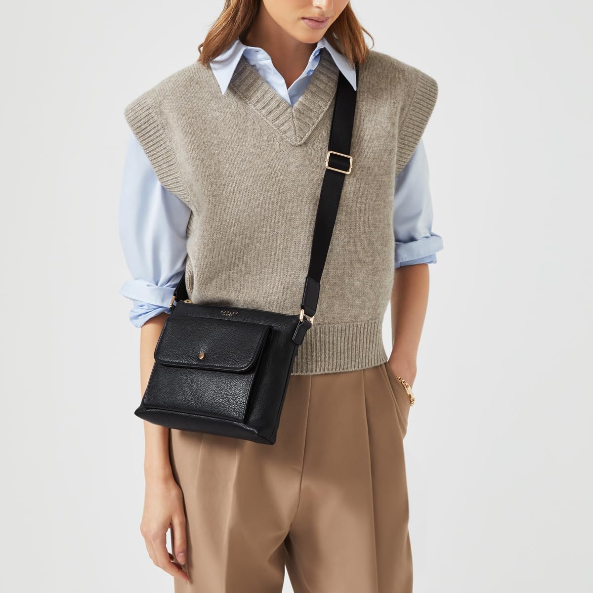 RADLEY London Selby Crescent Mini Ziptop Crossbody Bag for Women - Stylish & Compact Purse for Everyday Use, Travel, and Shopping