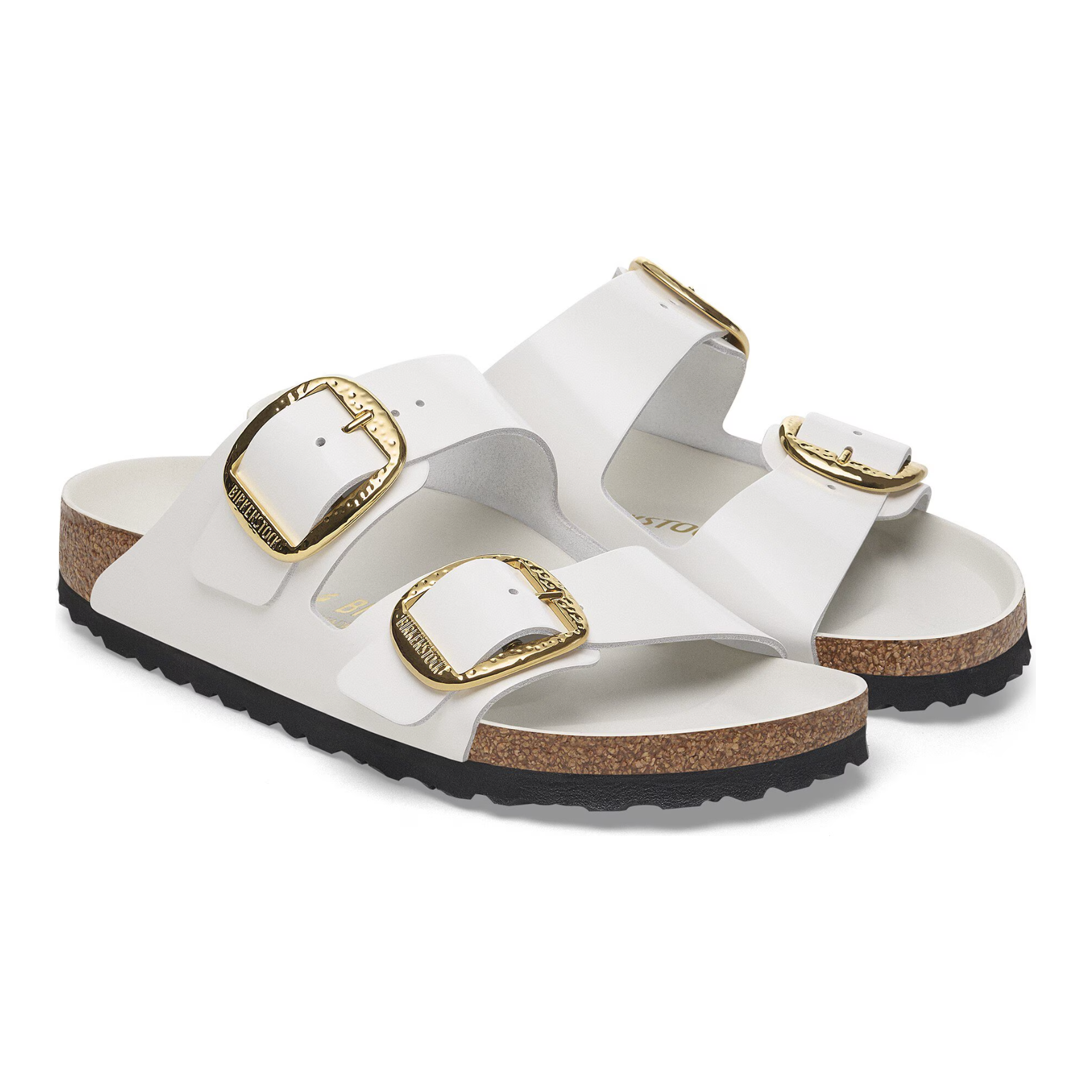 Birkenstock Arizona Hammered Big Buckle Sandals for Women - Comfortable Soft Footbed Leather Slides - Perfect for Casual Wear, Beach & Summer Outfits