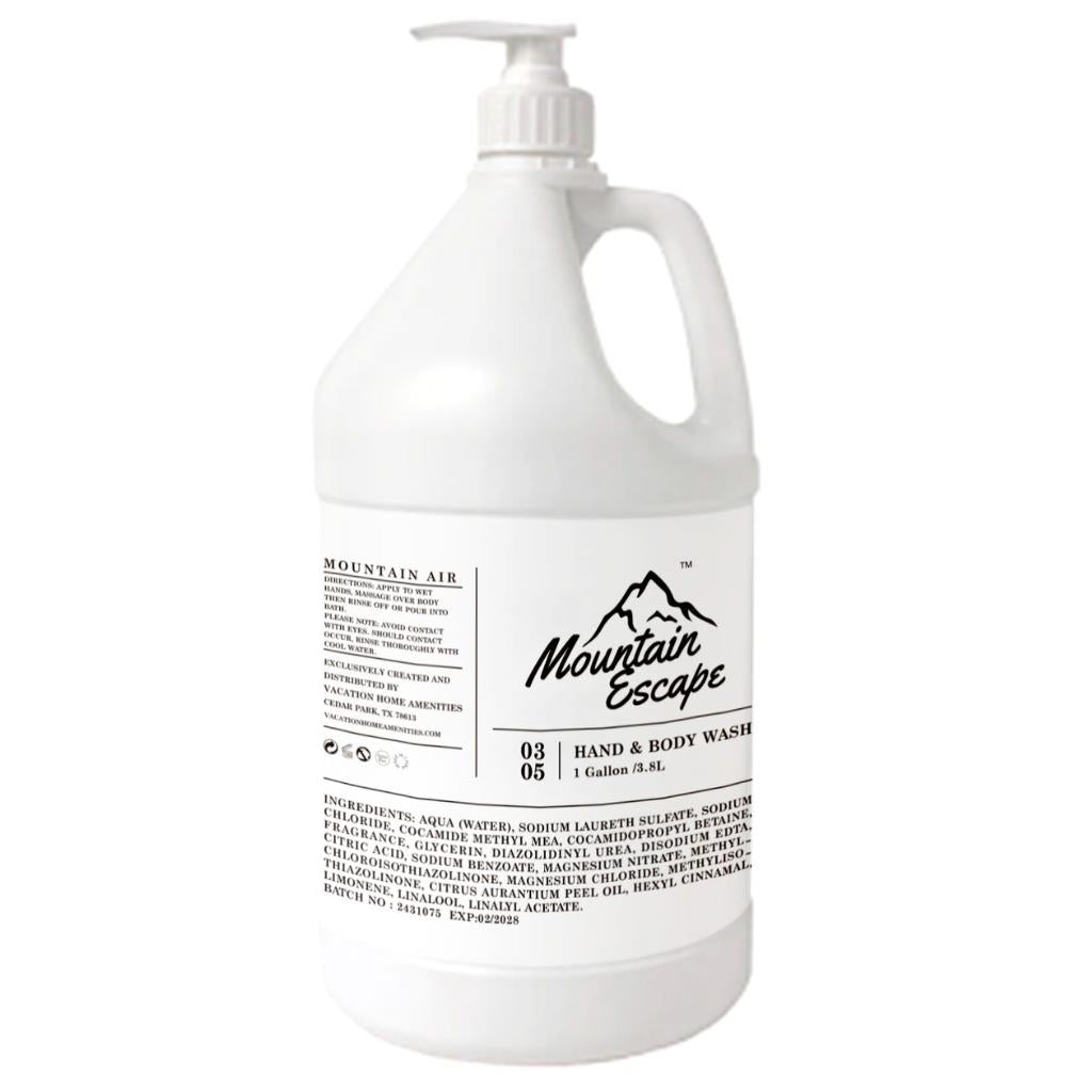 Mountain Escape Hand & Body Wash Refill - Fresh Mountain Air Scent - Eco-Friendly Soap Refill for Bathroom, Kitchen & Travel